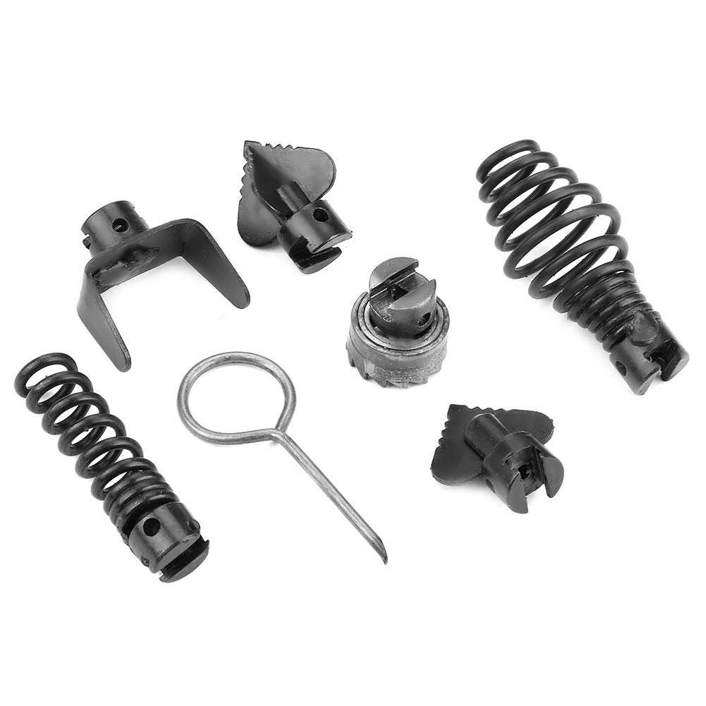 GLOGLOW Drain Cleaner Cutter Head Set - Professional Drum Machine Tool Kit for Pipe Cleaning & Drain Unclogging - Perfect for Home Plumbing, Commercial Maintenance & Sewer Line Repair