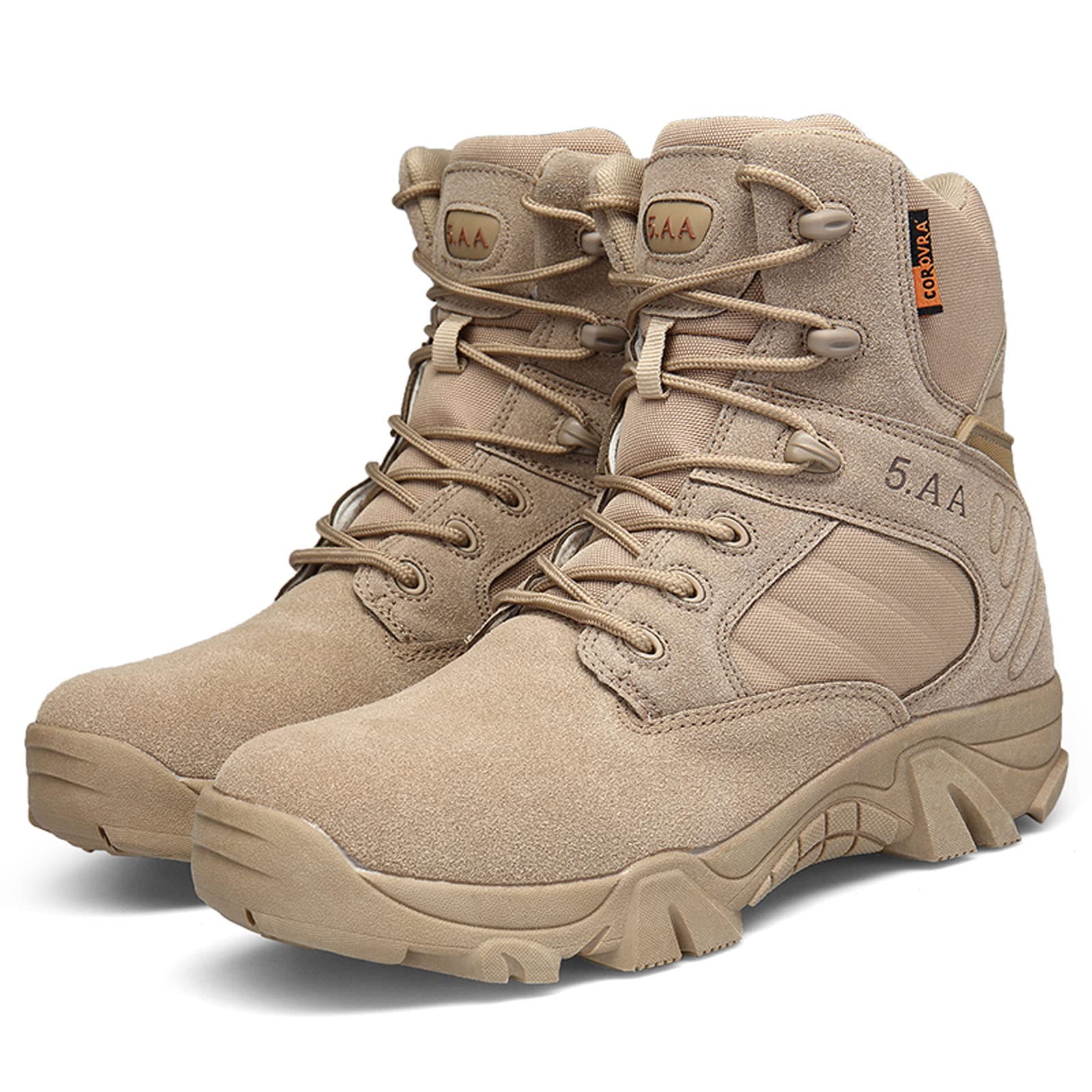 Men's Tactical Boots - Military Combat Hiking Boots for Outdoor Trekking, Mountaineering & Backpacking - Durable Commando Boots for Adventure & Survival Scenarios