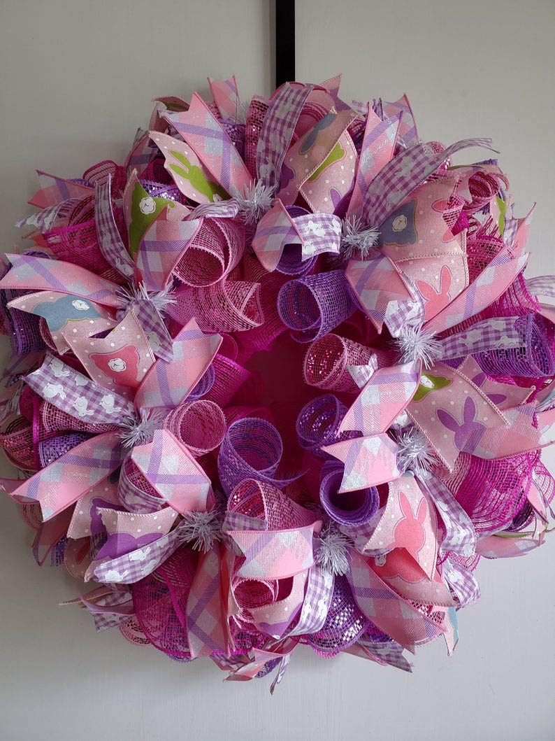 Easter Spring Wreath - Floral Decor for Front Door, Home & Party - Perfect for Easter, Spring Decorations & Holiday Celebrations