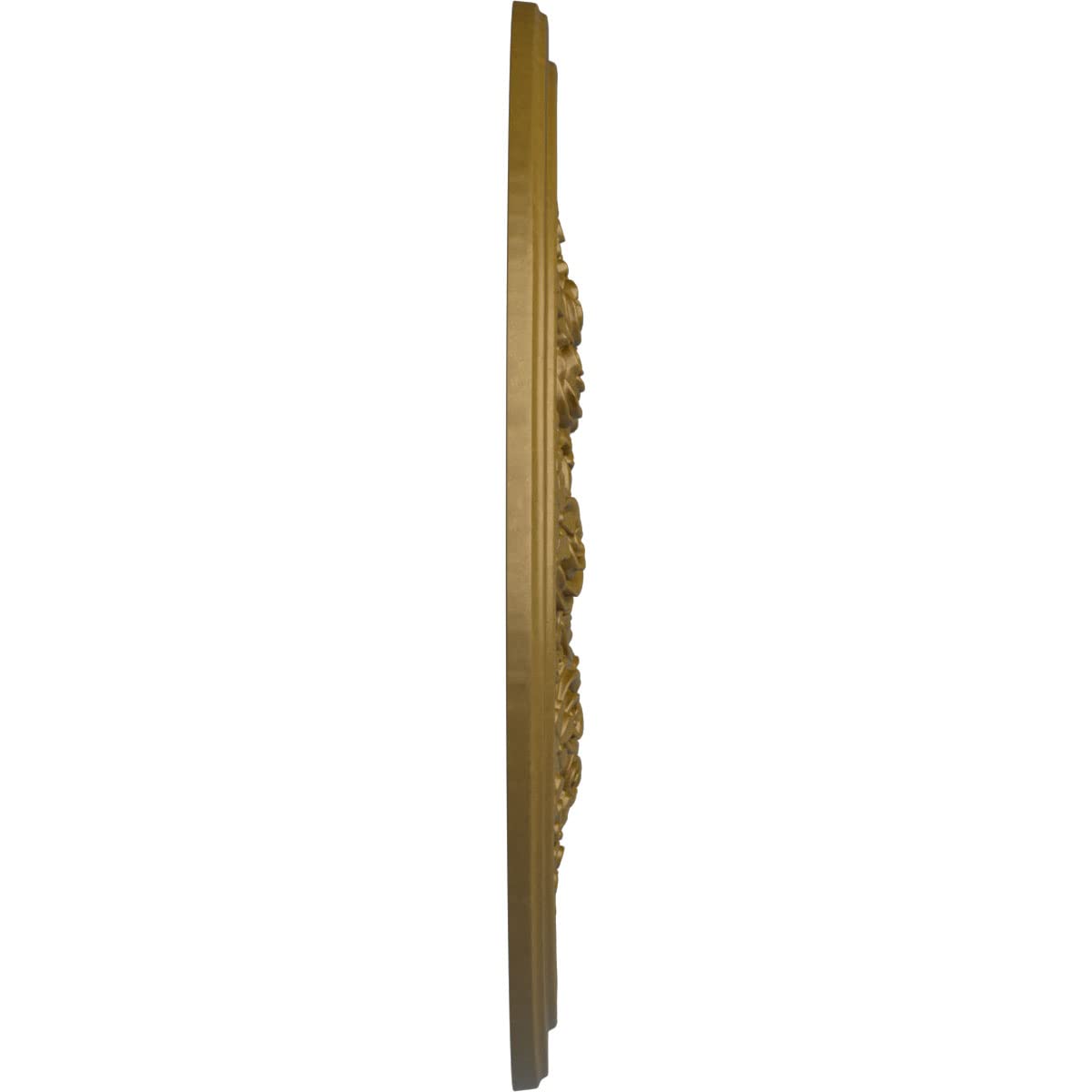 Ekena Millwork CM23ROGLS Hand-Painted Gold Rose & Ribbon Ceiling Medallion - 23 5/8