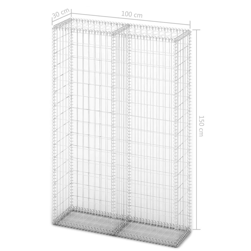 Galvanized Gabion Basket with Lids - 59
