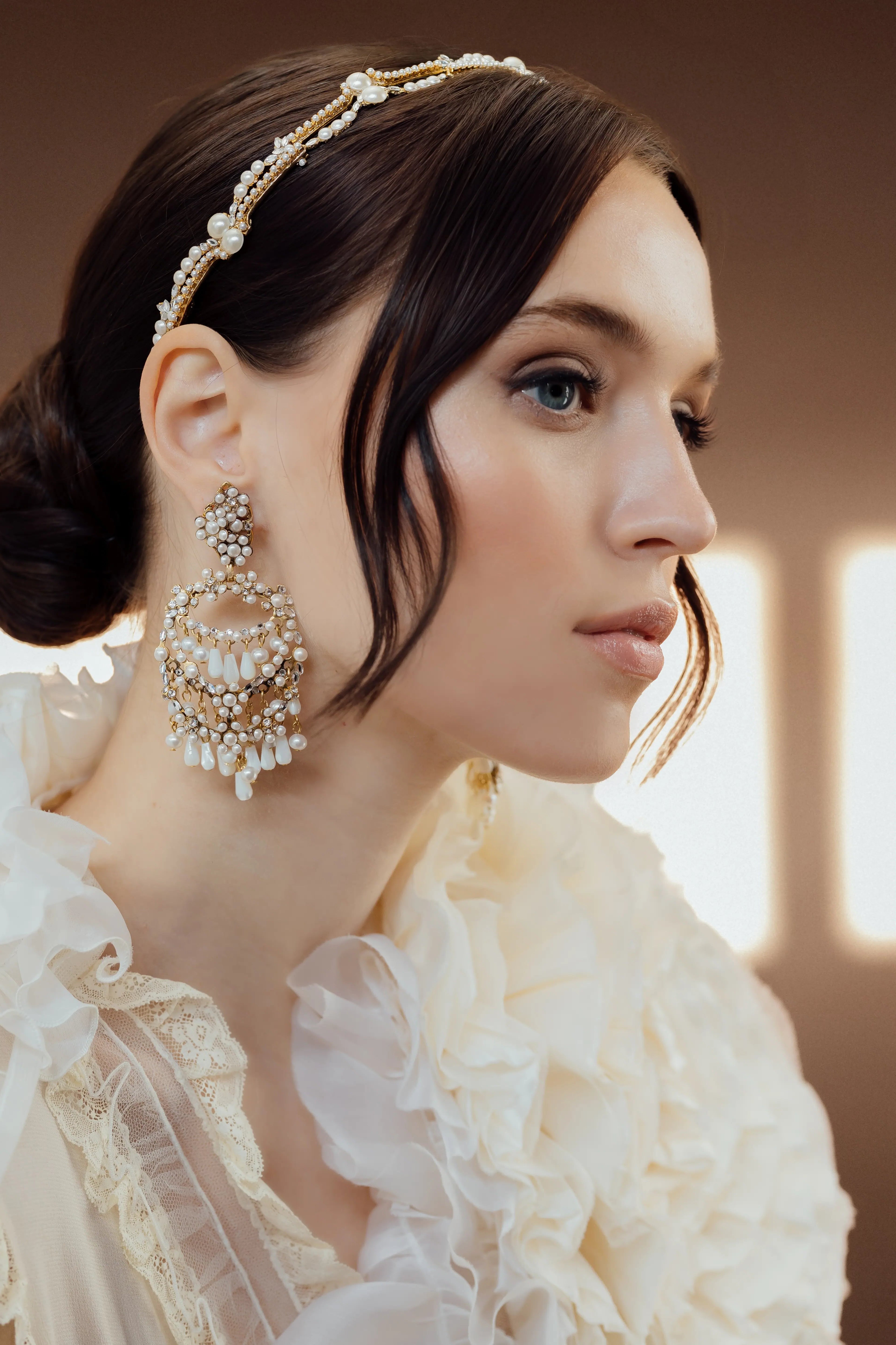 SONNETTA EARRINGS - Elegant Gold Plated Dangle Earrings for Women | Perfect for Weddings, Parties & Everyday Wear