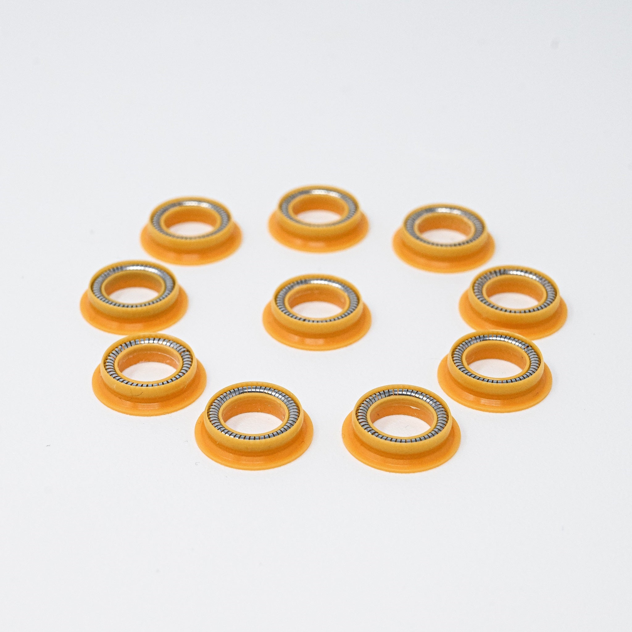 3/8 Inch Stainless Steel Flanged Seal - Pack of 10 - High Temperature & Pressure Resistant for Plumbing, Hydraulic Systems & Industrial Equipment
