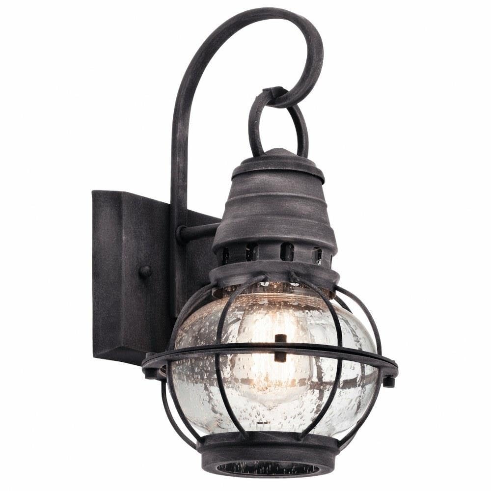 Kichler 49627WZC Modern One Light Outdoor Wall Mount Sconce - Waterproof Exterior Lighting for Porch, Patio, Garden & Entryway