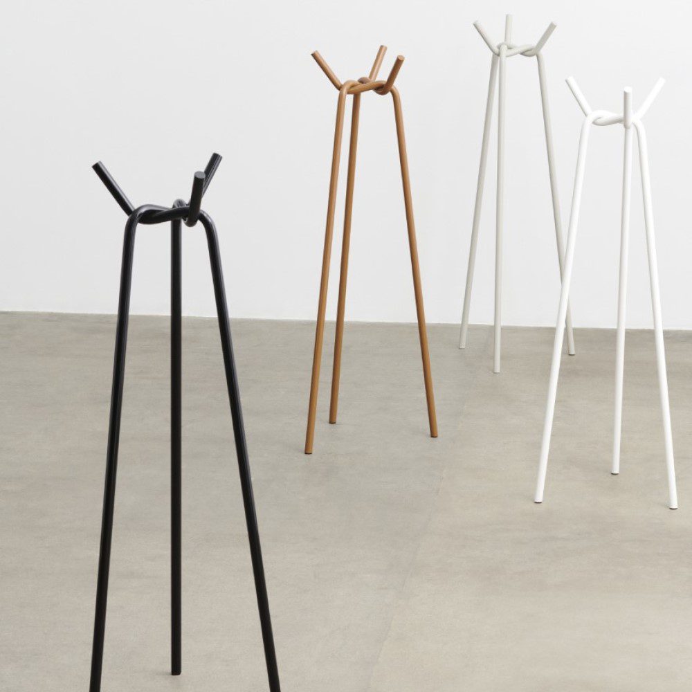 HAY Knit Coat Rack - Modern Wall Mounted Hooks for Hats, Jackets & Bags | Toffee Brown Finish | Perfect for Entryway, Bedroom & Hallway Organization