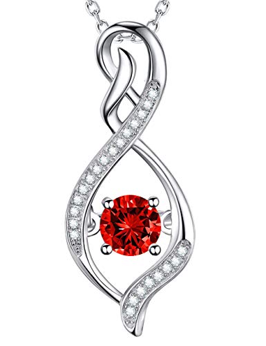 G January Birthstone Garnet Necklace