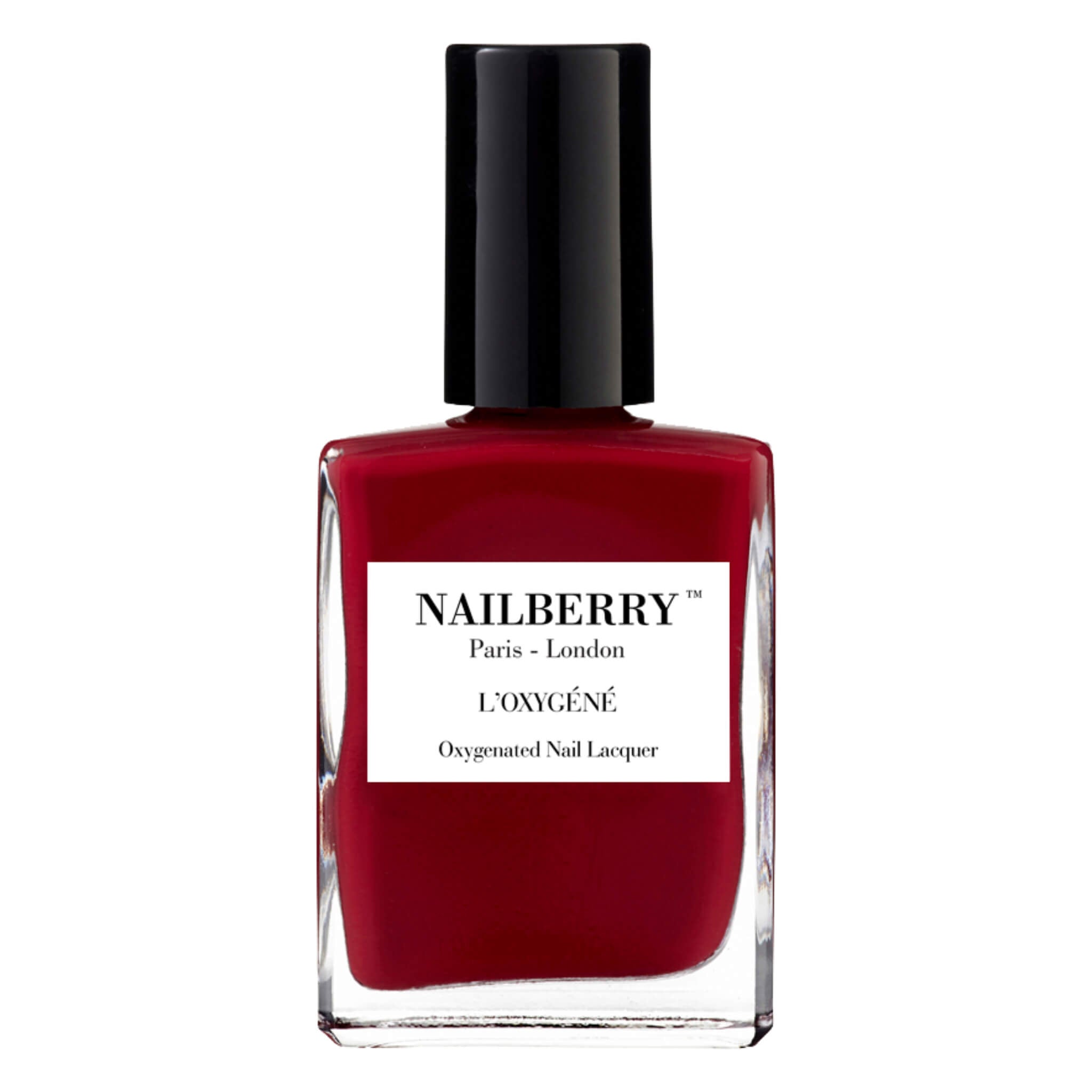 Oxygenated Nail Lacquer - Le Temps des Cerises Cherry Red Nail Polish | Breathable & Long-Lasting Formula | Perfect for Manicures, Pedicures & Special Occasions