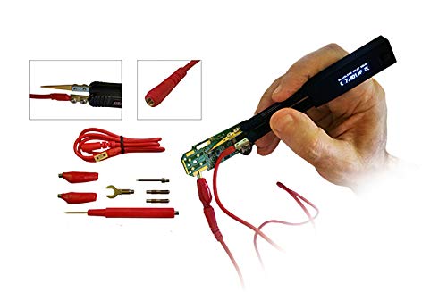 Kelvin 2-Wire Shielded Probe Connector for Smart Tweezers & LCR Meter - Digital Multimeter Accessory (Black) - Perfect for Precision Electronics Testing & Circuit Debugging