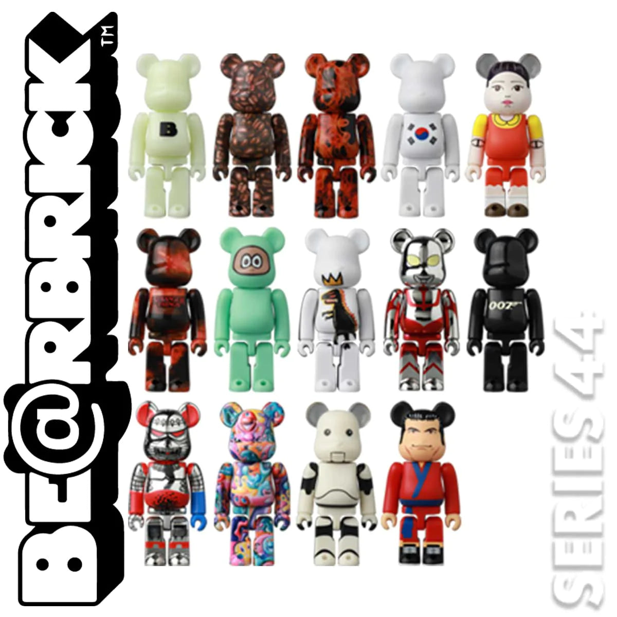 MEDICOM TOY BE@RBRICK Series 44 Blind Box 100% Bearbrick Collectible Figure - Sealed Mystery Box for Home Decor, Office Display & Gift Giving