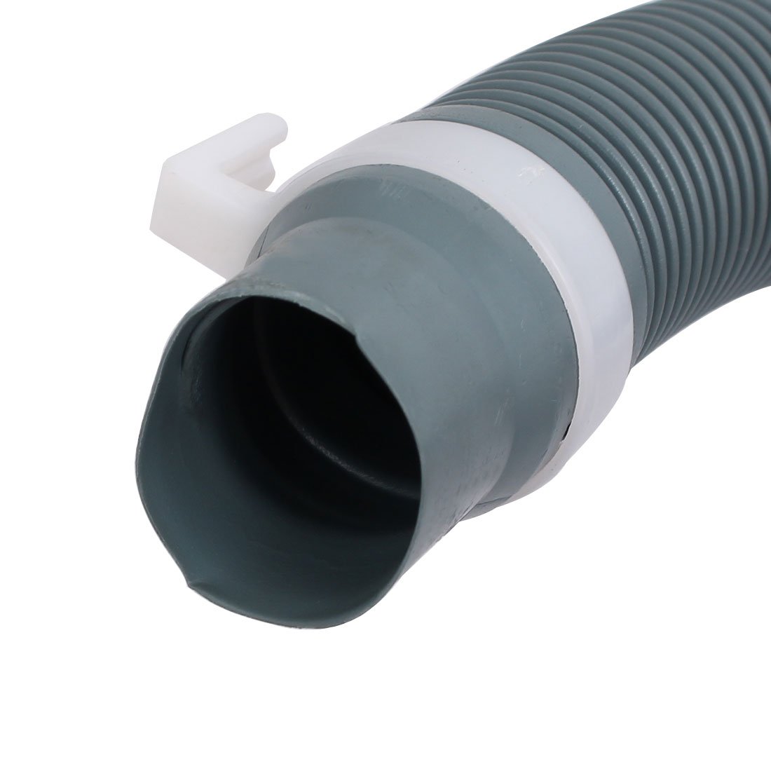 4.92ft Washing Machine Drain Hose - Heavy Duty Dark Gray Discharge Tube with Secure Clamp for Laundry Room, RV, Mobile Home & Portable Washers - IIVVERR Replacement Hose (Manguera de Descarga para Lavadora)