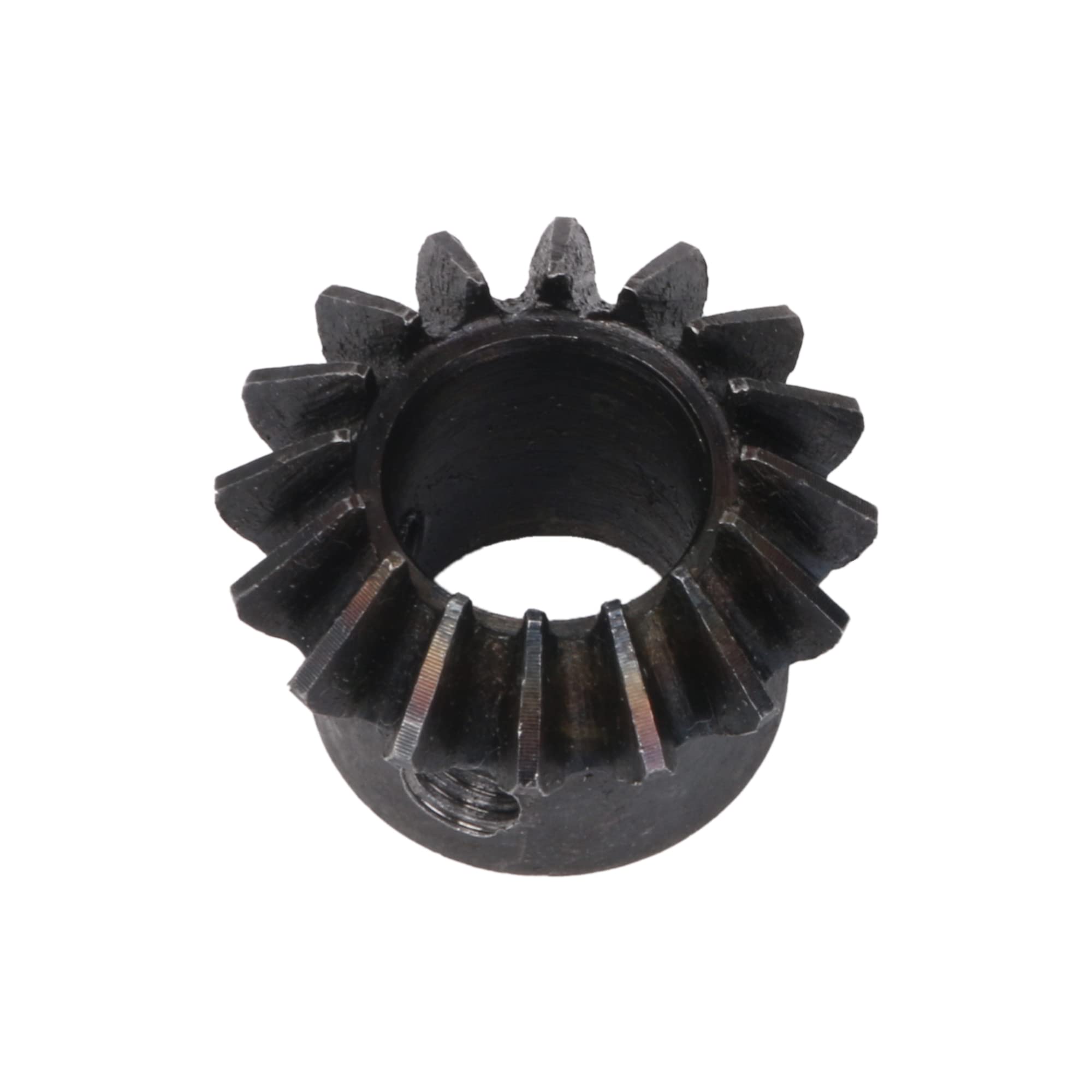 BQLZR 45# Steel Bevel Gear - 26mm Diameter, 18mm Height, 12mm Hole, 1.5 Module, 16 Teeth (Silver/Black) - 2 Pack - Perfect for RC Cars, Robotics, and DIY Mechanical Projects
