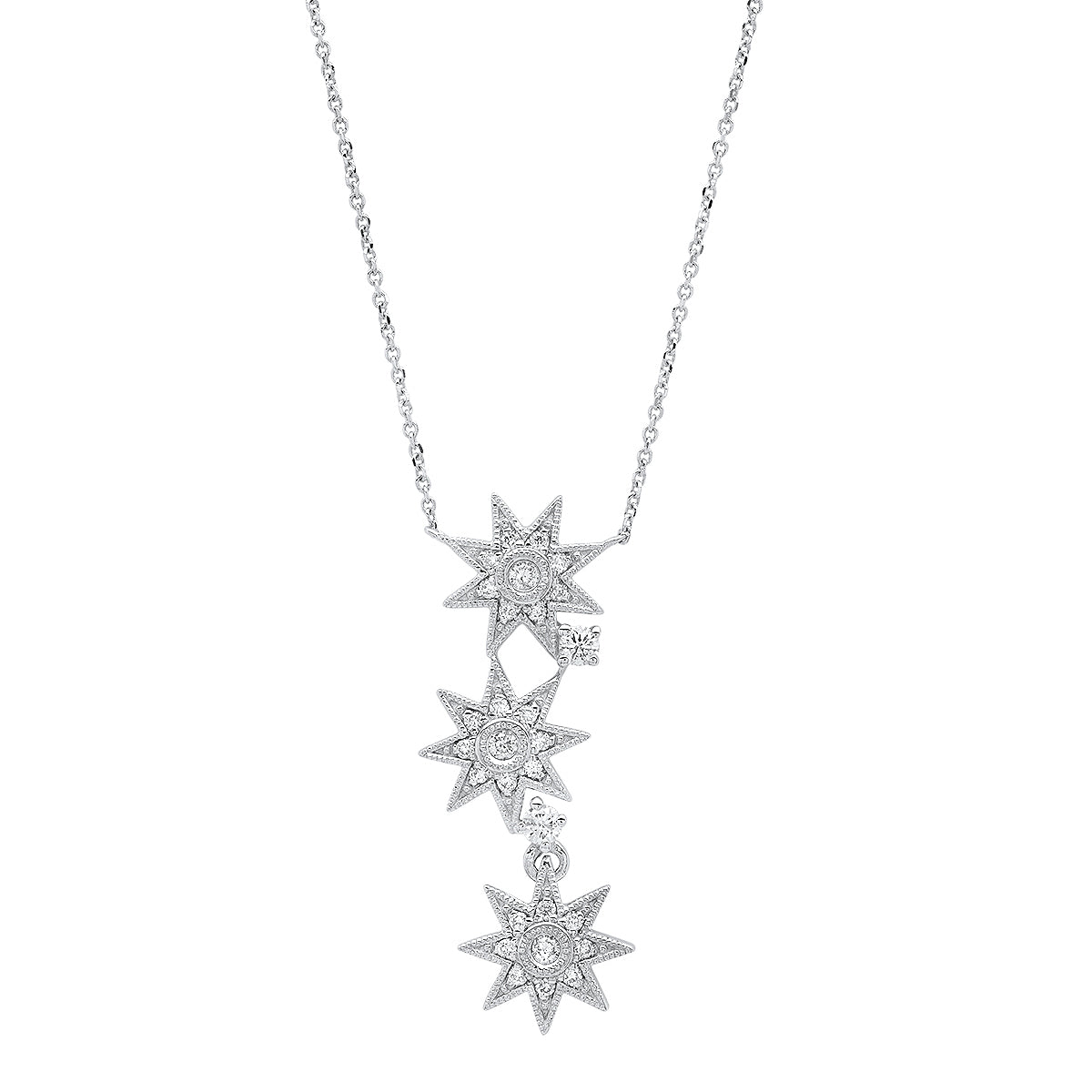3 Star Necklace for Women - Gold, Silver & Rose Gold Pendant Jewelry - Perfect for Gifts, Anniversaries & Everyday Wear