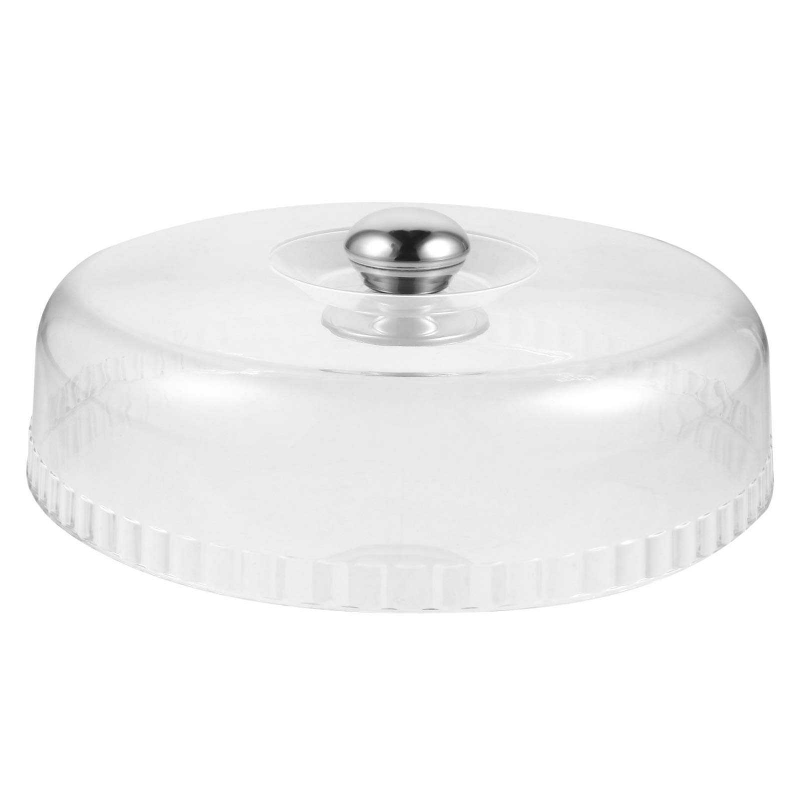 Clear Cake Dome Cover - 12 Inch Transparent Cake Pan Cover for Display, Cheese, Butter & Desserts | Microwave Safe Splatter Cover for Cake Plates & Food Protection | Perfect for Bakeries, Parties & Home Use