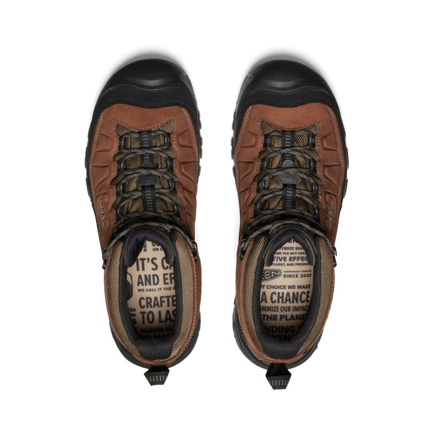 KEEN Targhee IV Mid WP Wide Waterproof Hiking Boots for Men - Durable Outdoor Trekking Shoes for Mountain Trails & Backpacking Adventures