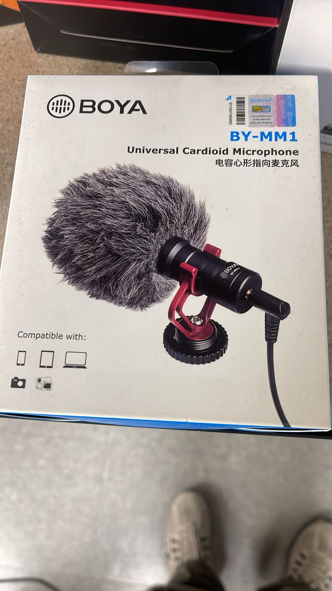 BOYA BY-MM1 Mini Cardioid Condenser Microphone for Podcasting, Streaming & Recording - Professional Studio Mic with Clear Sound for YouTube, Gaming & Voice Overs