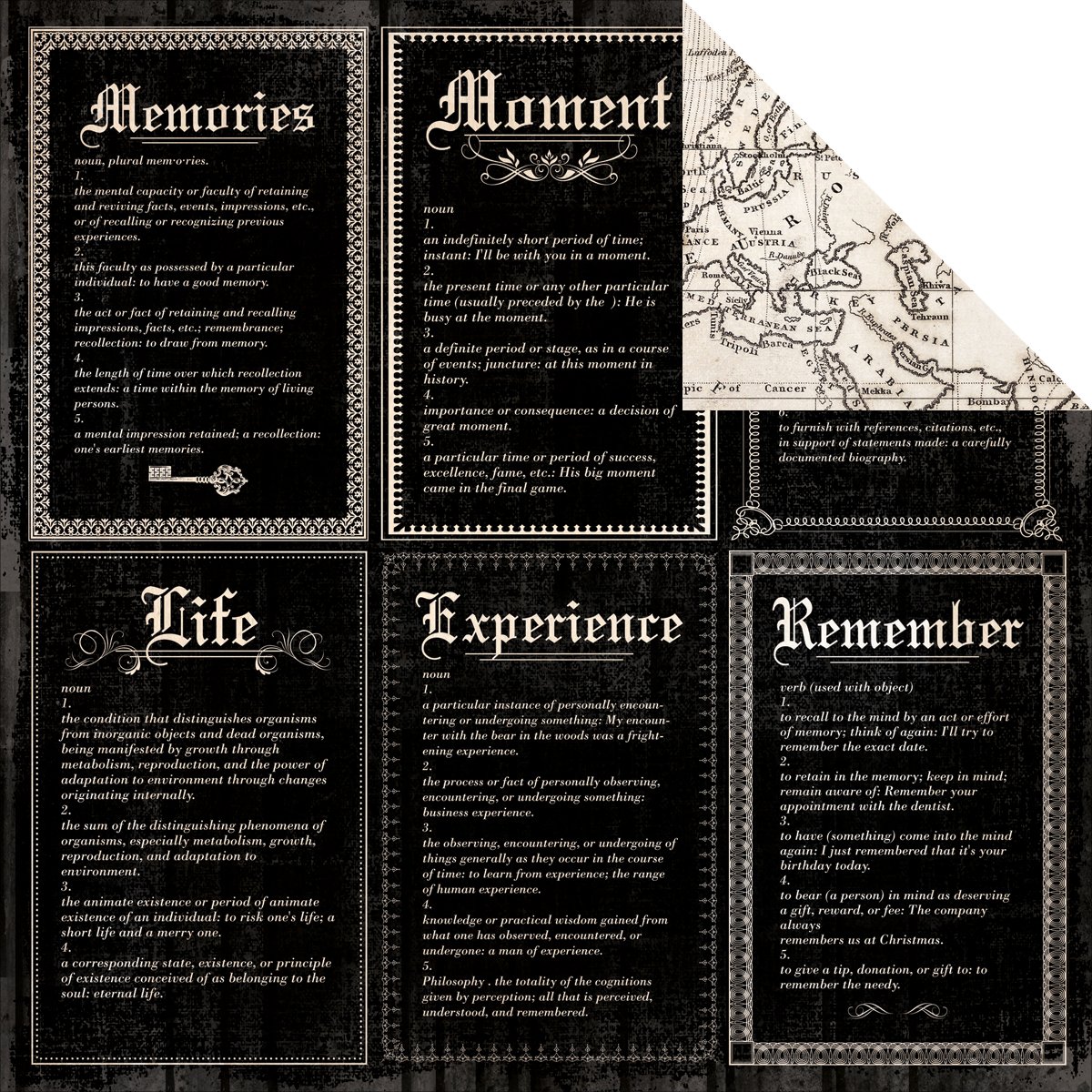 Art Of Life Double-Sided Premium Cardstock 12x12 Inches - Brave Pattern - Perfect for Scrapbooking, Card Making & DIY Crafts