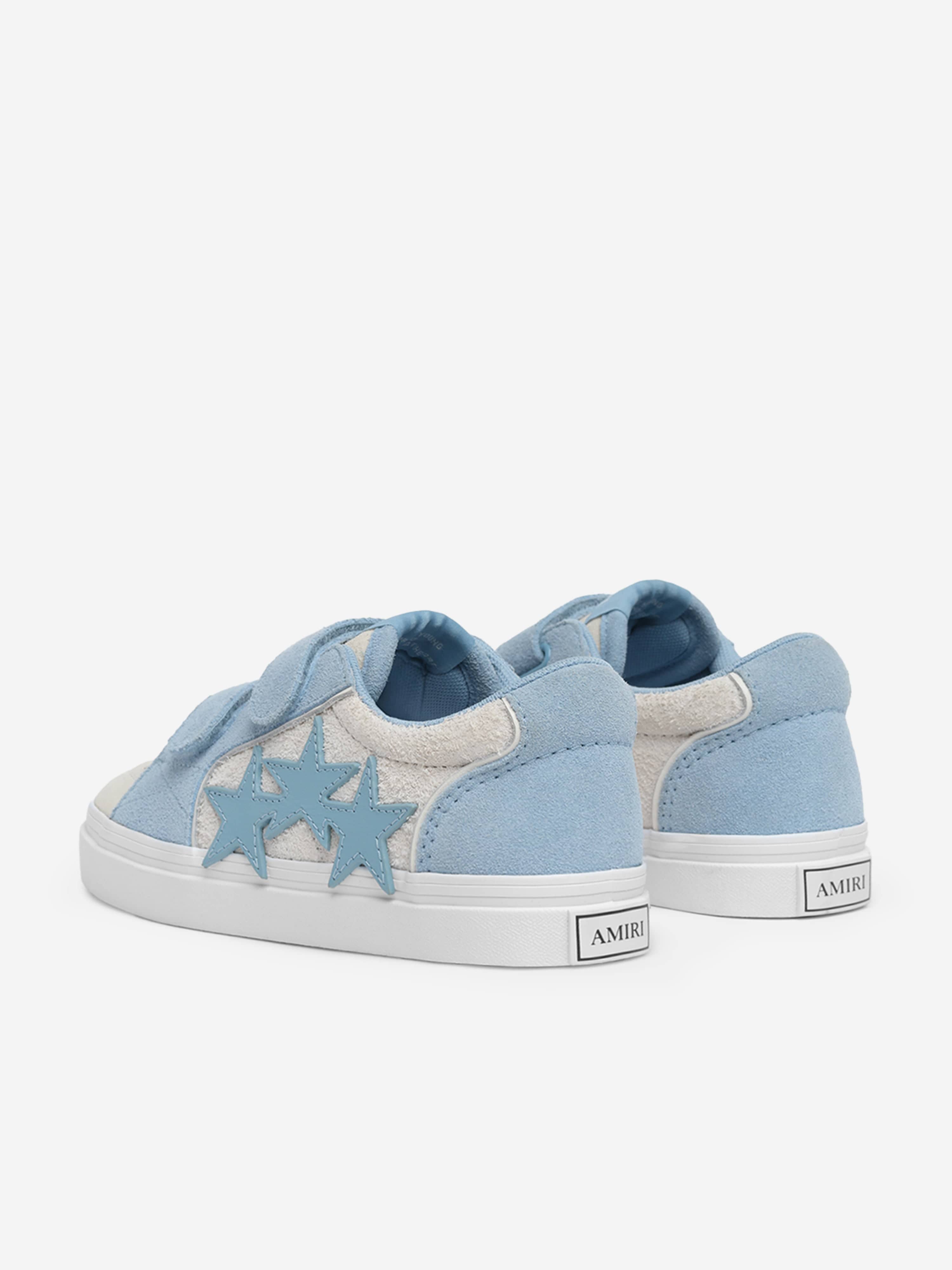 Amiri Kids Blue Leather Sunset Skate Low Sneakers - Stylish & Comfortable Shoes for Boys & Girls - Perfect for Skateboarding, School & Casual Wear