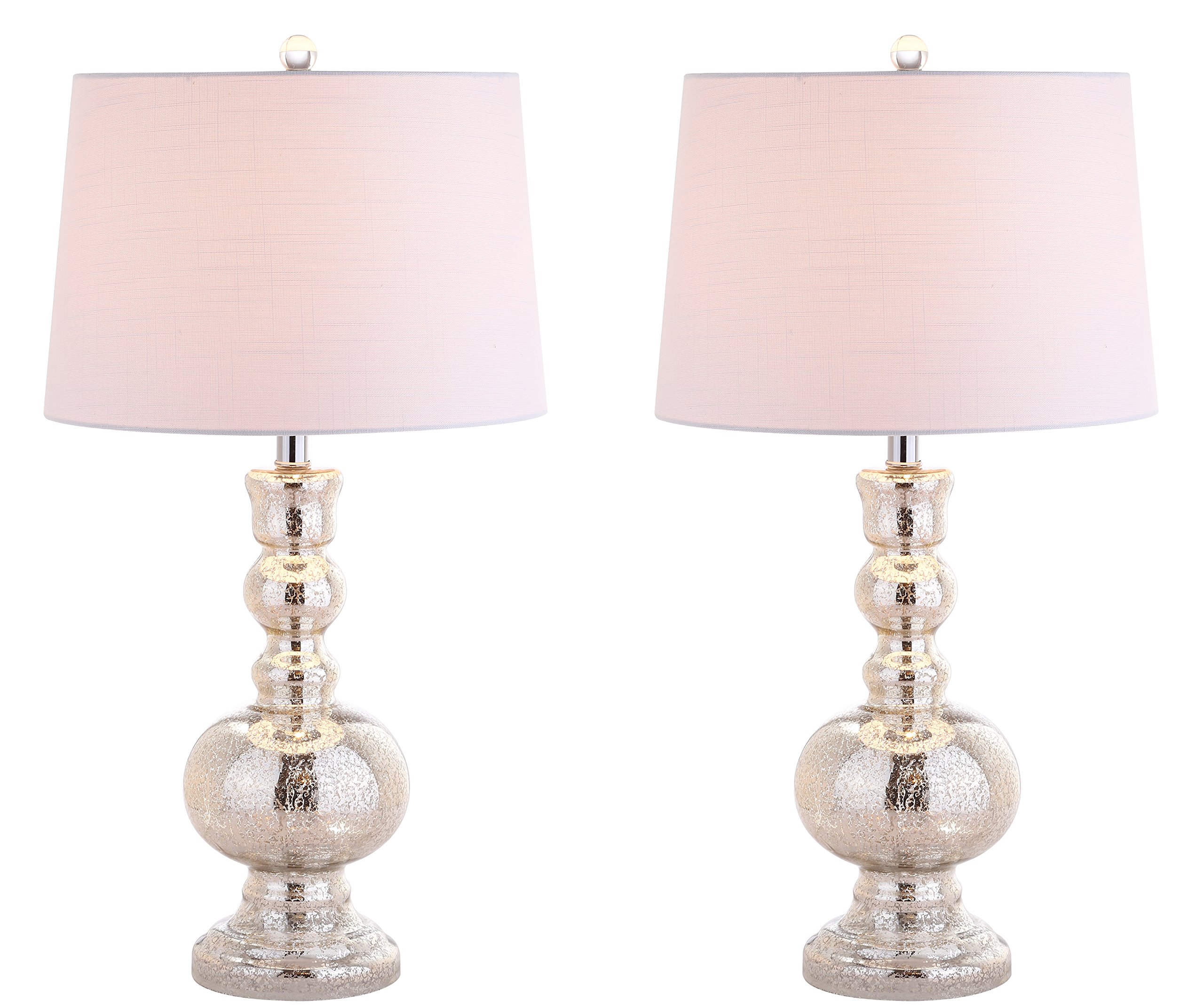 JONATHAN Y JYL1061D-SET2 Set of 2 Modern Glass LED Table Lamps - 28.5