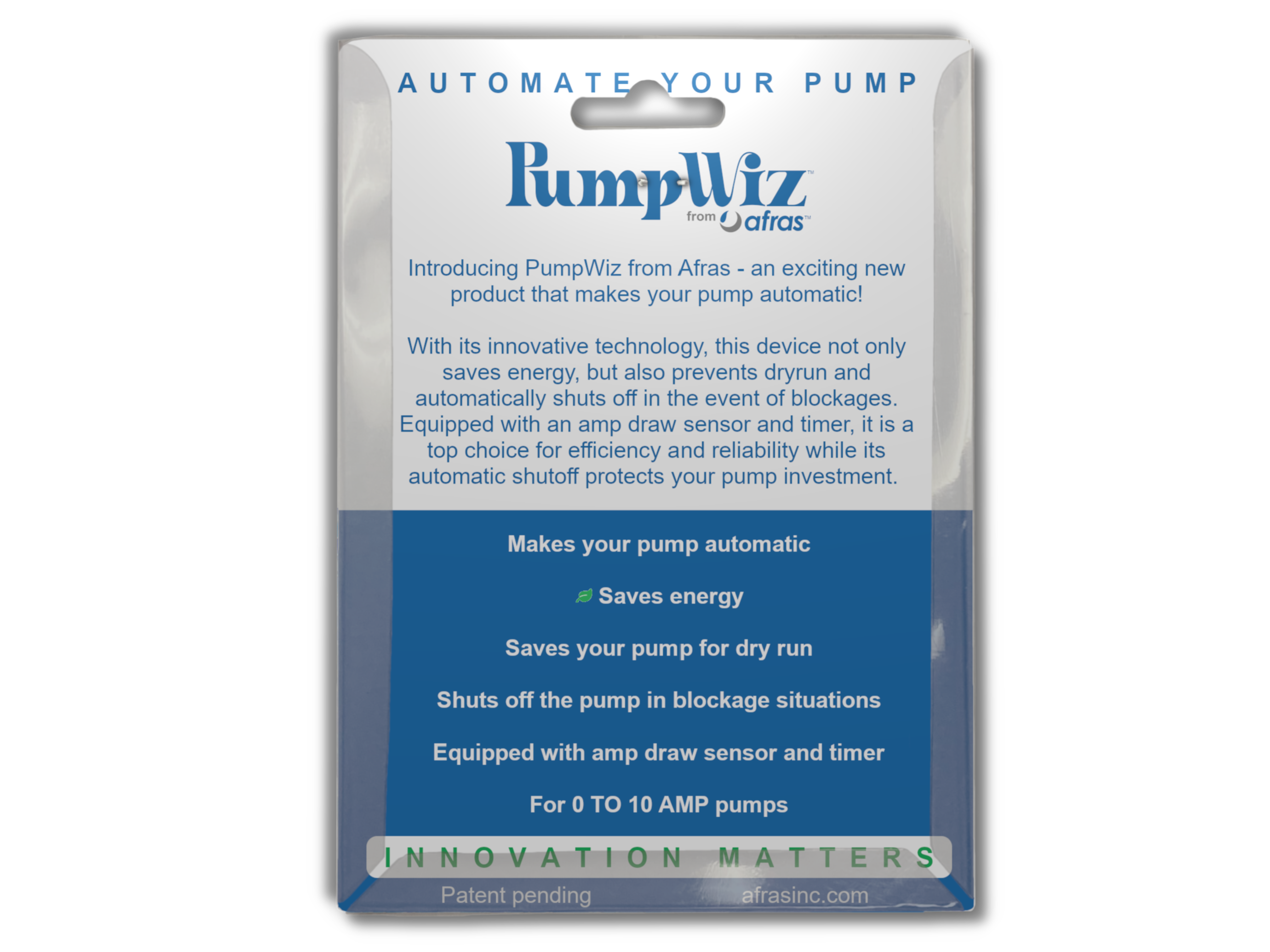 Afras PumpWiz™ - Universal Electronic Automated Pump Controller for Water Tanks, Pools, and Irrigation Systems | Smart Water Flow Regulation & Energy Saving