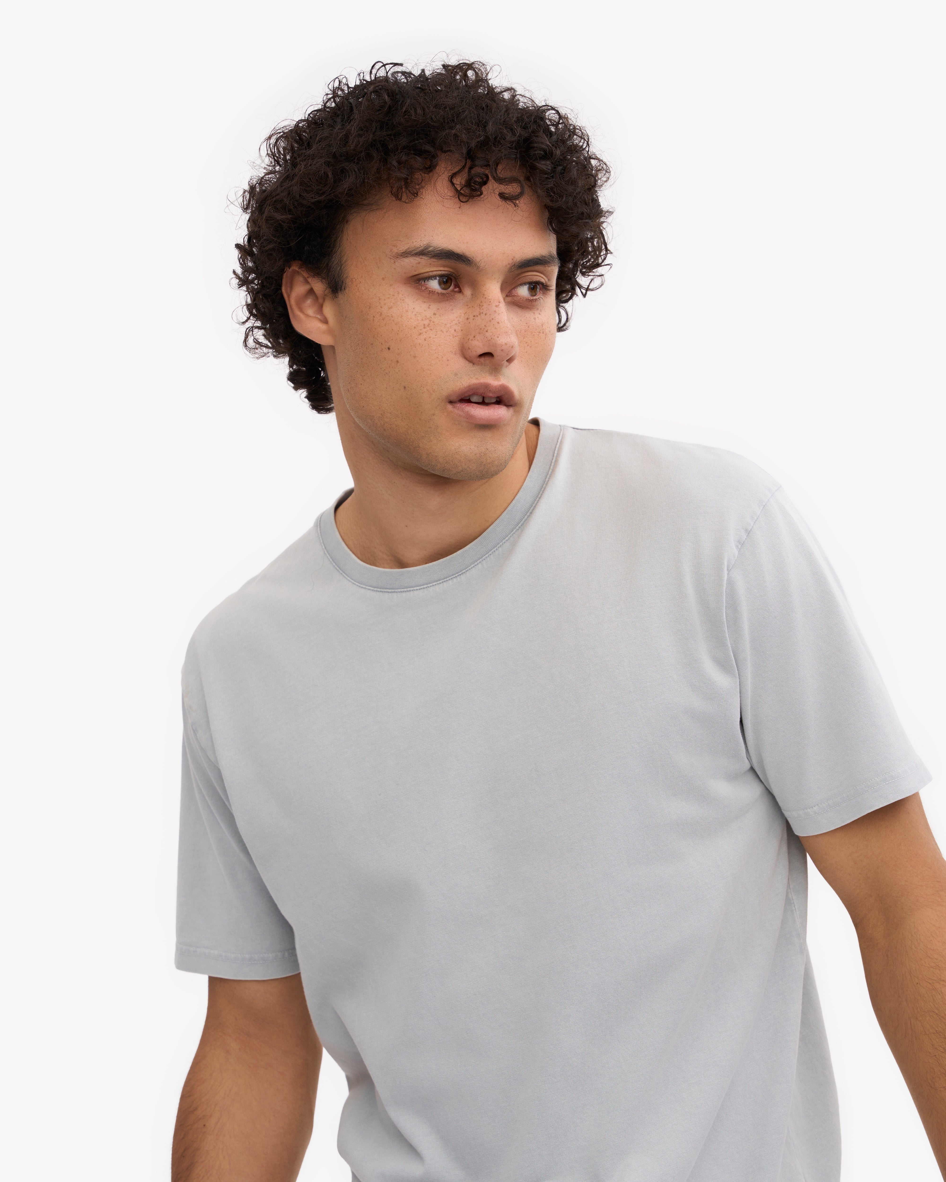 Classic Organic Cotton T-Shirt for Men & Women - Faded Grey - Soft & Comfortable Casual Wear for Everyday Outfits