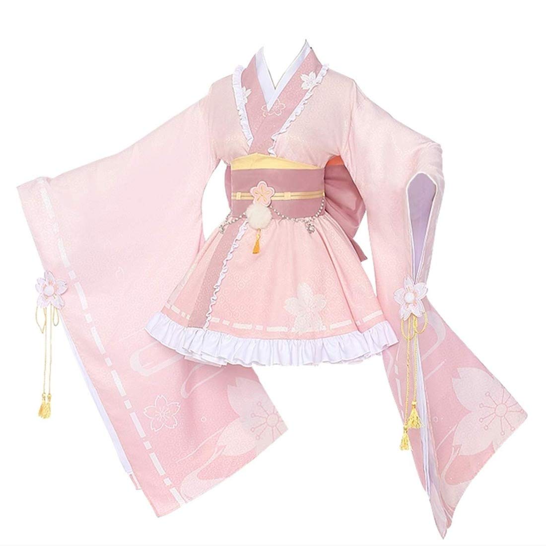 My Hero Academia Uraraka Ochako Cosplay Costume Kimono Set - Anime Halloween Outfit for Women (Size L) | Perfect for Cosplay Events, Halloween Parties & Anime Conventions