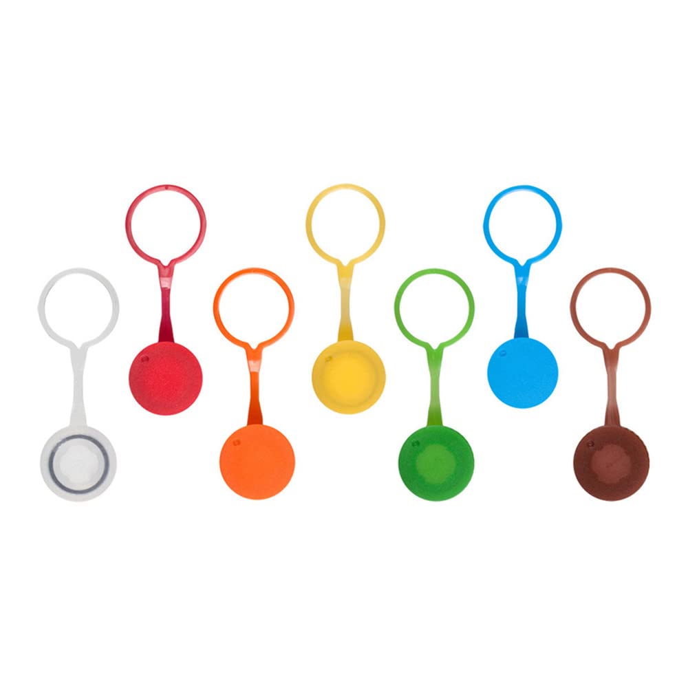 Axygen SCO-LP-B Blue PP Looped Microcentrifuge Tube Screw Caps with O-Ring - Compatible with 0.5mL, 1.5mL & 2mL Tubes (500 Caps/Unit, 8 Units/Case) - Ideal for Lab Research, Sample Storage & Centrifugation