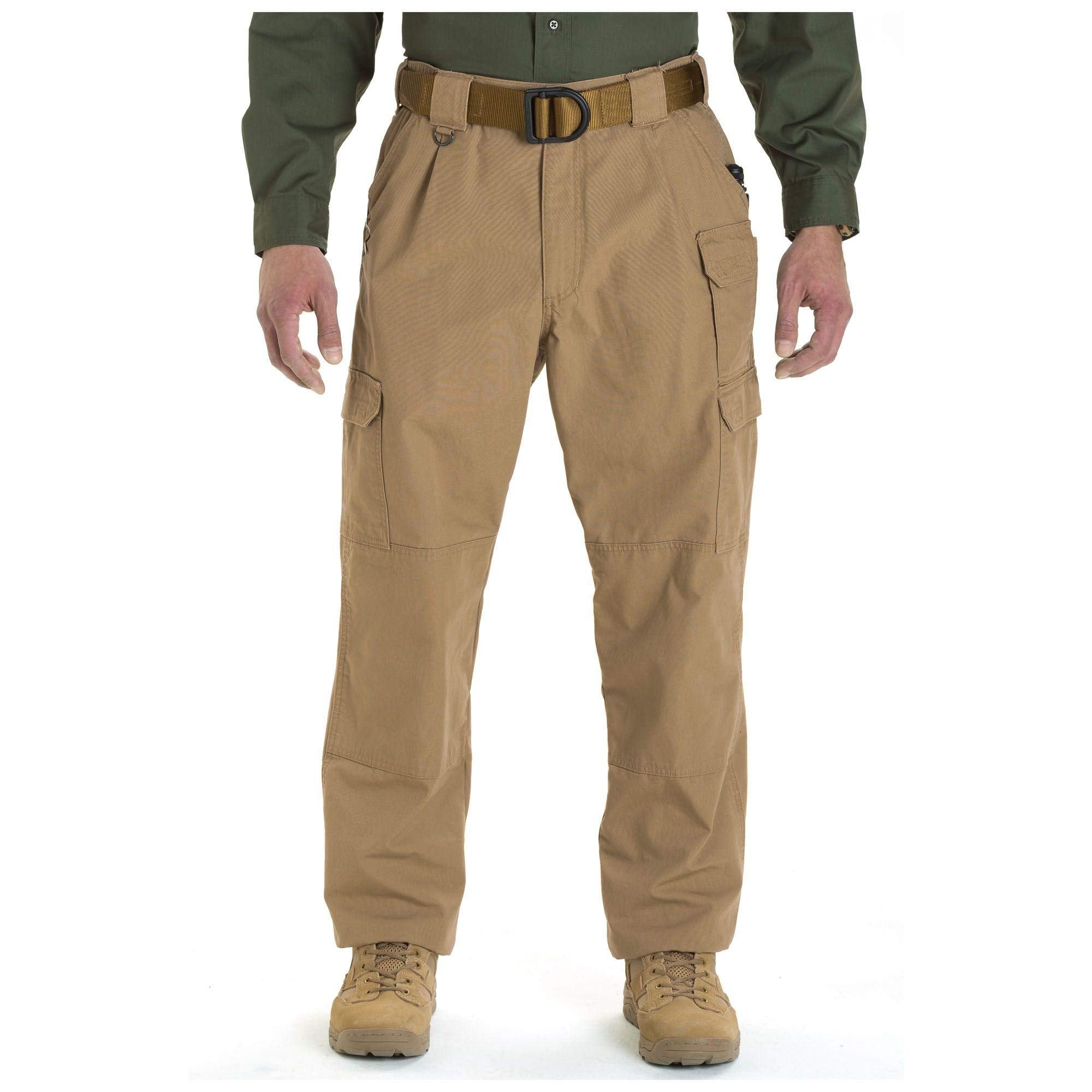 5.11 Tactical Men's Active Work Pants - Durable 100% Cotton with Double Reinforced Knees | Superior Fit for Outdoor Jobs, Hiking & Tactical Use | Style 74251