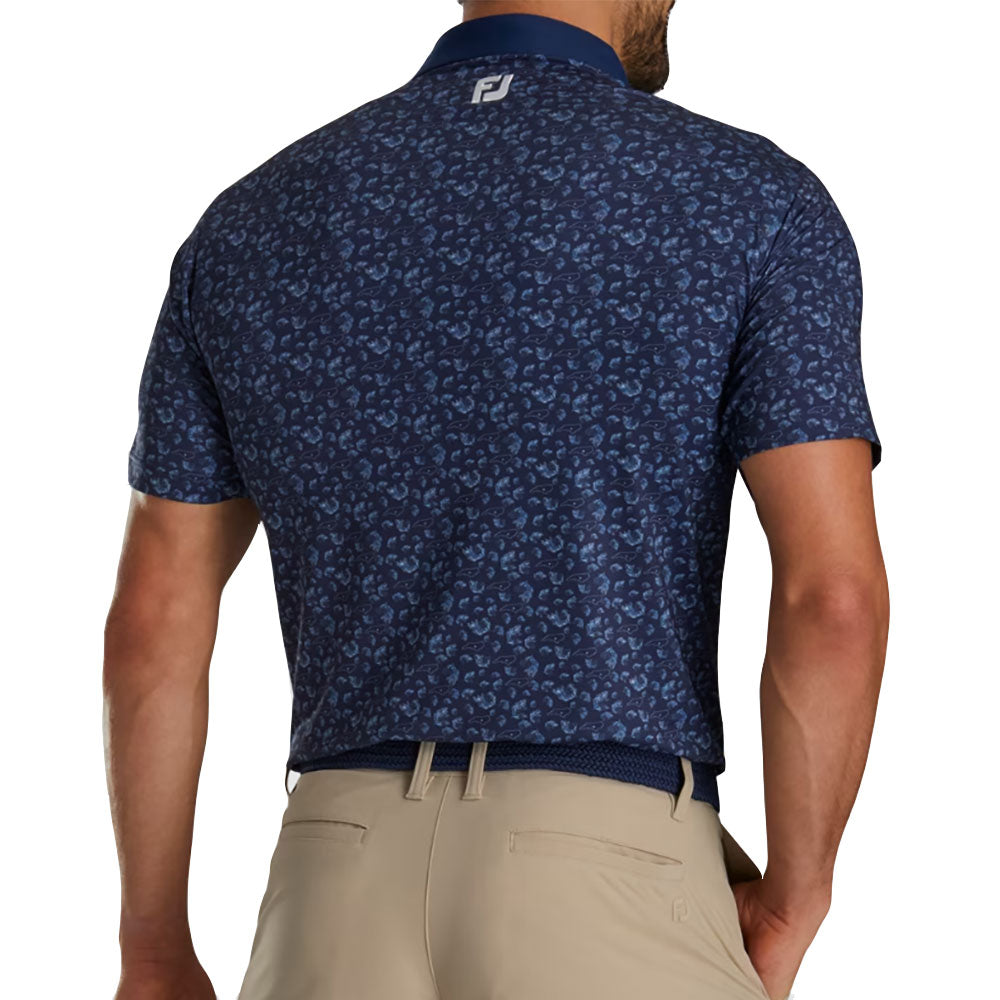 FootJoy 2024 U.S. Open Pine Men's Performance Golf Polo Shirt - Moisture Wicking & UV Protection for Summer Golf Tournaments & Casual Wear
