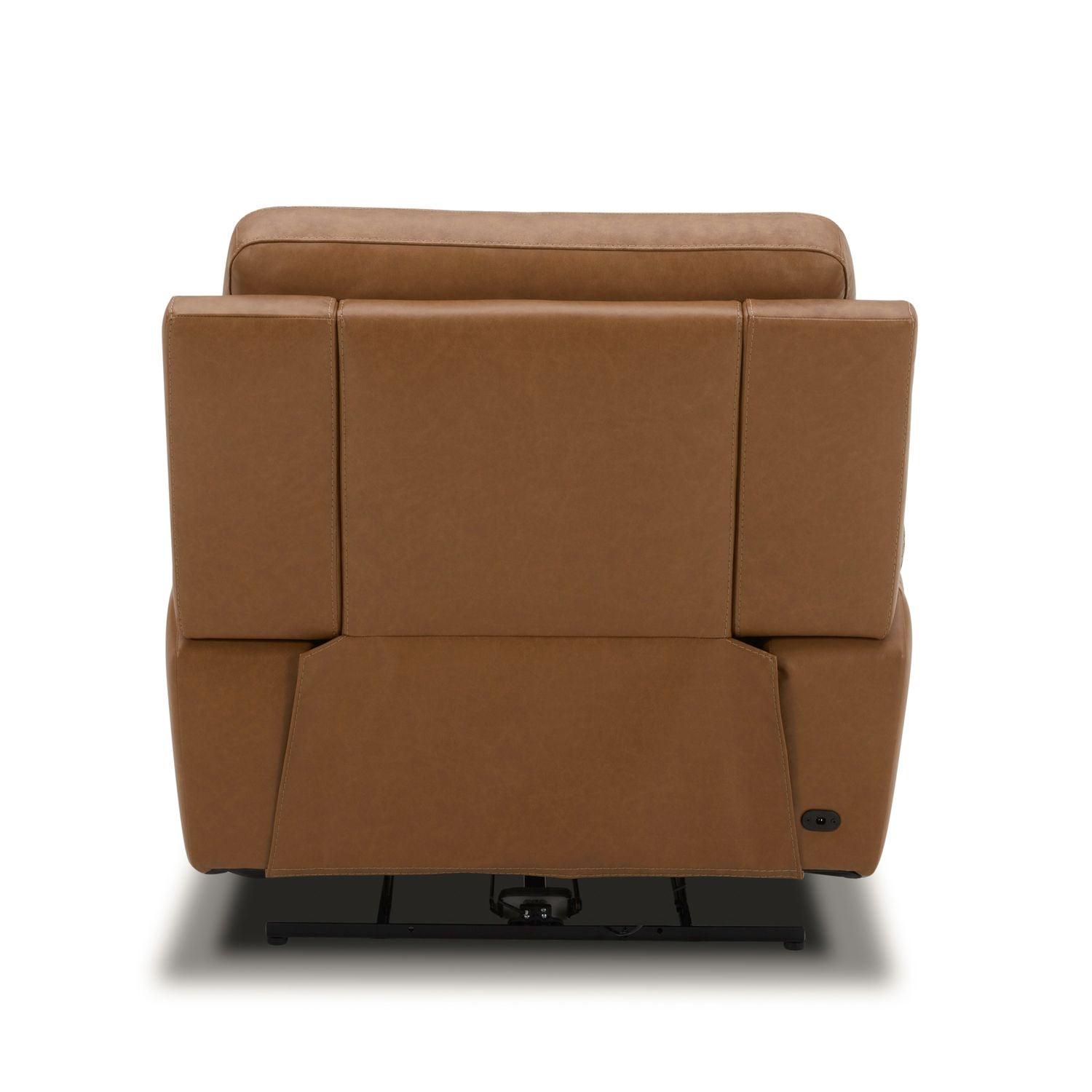 7007CM 13P Cooper Camel Recliner Chair - Premium Leather Living Room Recliner with Padded Armrests - Perfect for Home Theater, Gaming & Relaxation