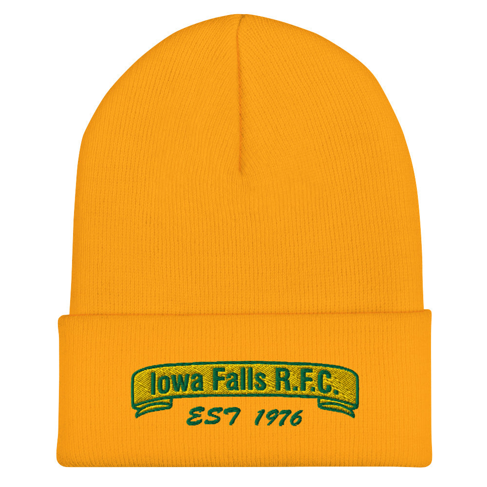 Iowa Falls RFC Cuffed Beanie - Warm Winter Knit Hat for Men & Women - Cozy Unisex Skull Cap for Cold Weather - Perfect for Outdoor Activities, Sports, and Casual Wear