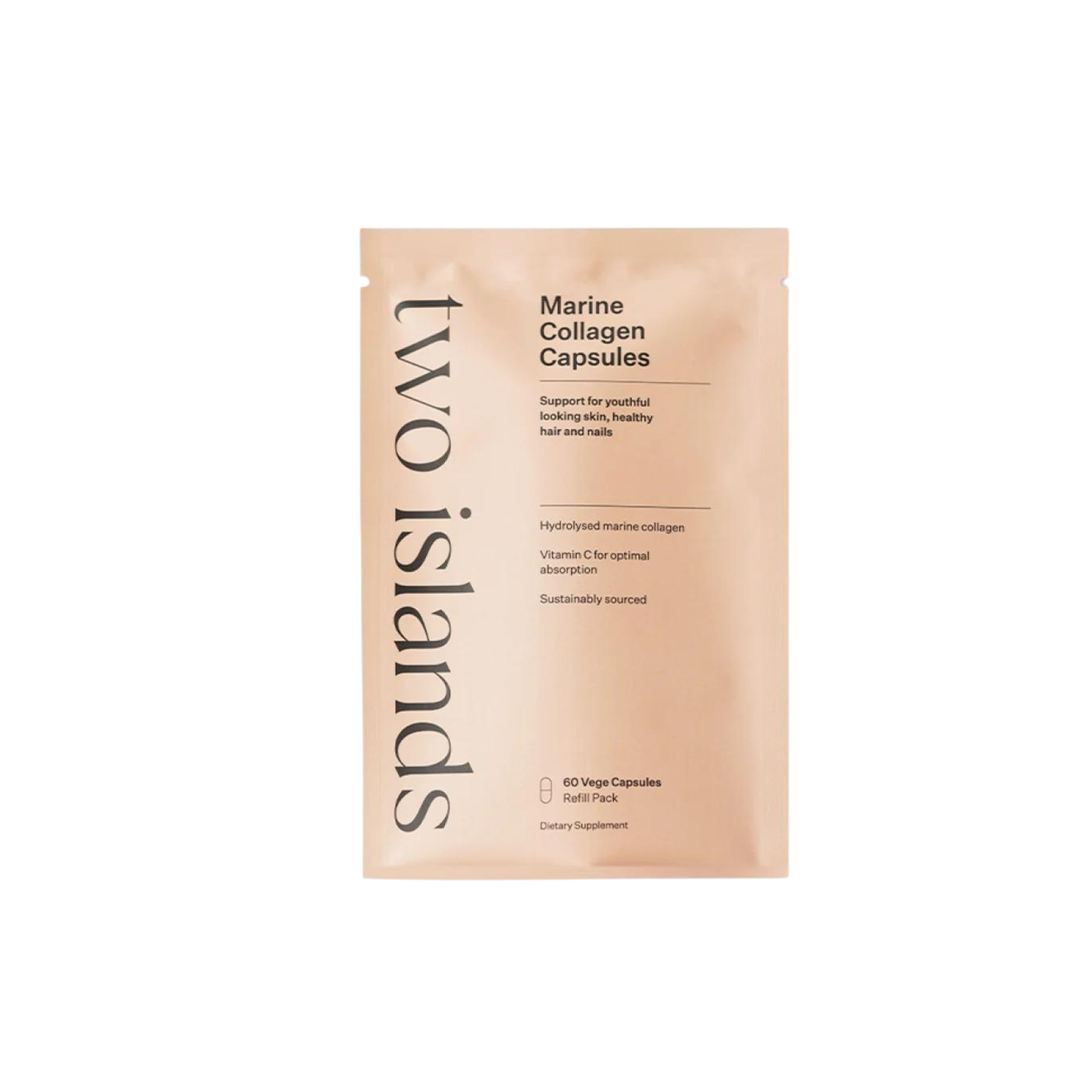 Premium Marine Collagen Capsules Refill Pack - 180 Count | Hydrolyzed Collagen Peptides for Skin, Hair & Nail Health | Supports Joint & Bone Strength | Perfect for Daily Beauty Routine & Active Lifestyle