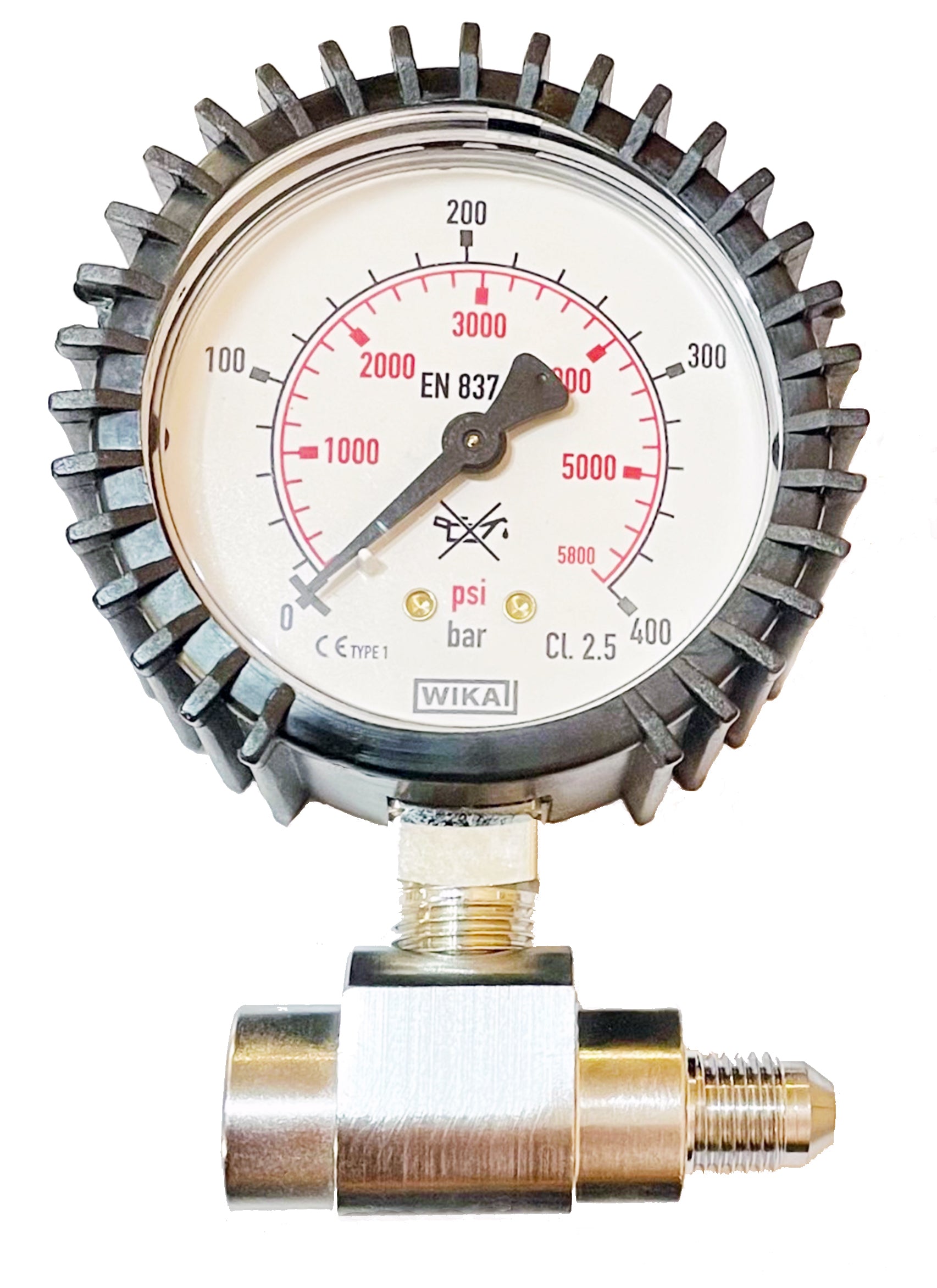Beaver Inline Pressure Gauge for Wine Decanting Hoses - Accurate Flow Measurement for Home Brewing, Keg Systems & Beverage Dispensing