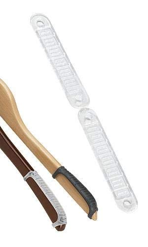 Non-Slip Rubber Coated Hanger Strips - Natural Opaque Finish, 200 Pack - Perfect for Closet Organization & Preventing Clothes from Slipping Off Hangers