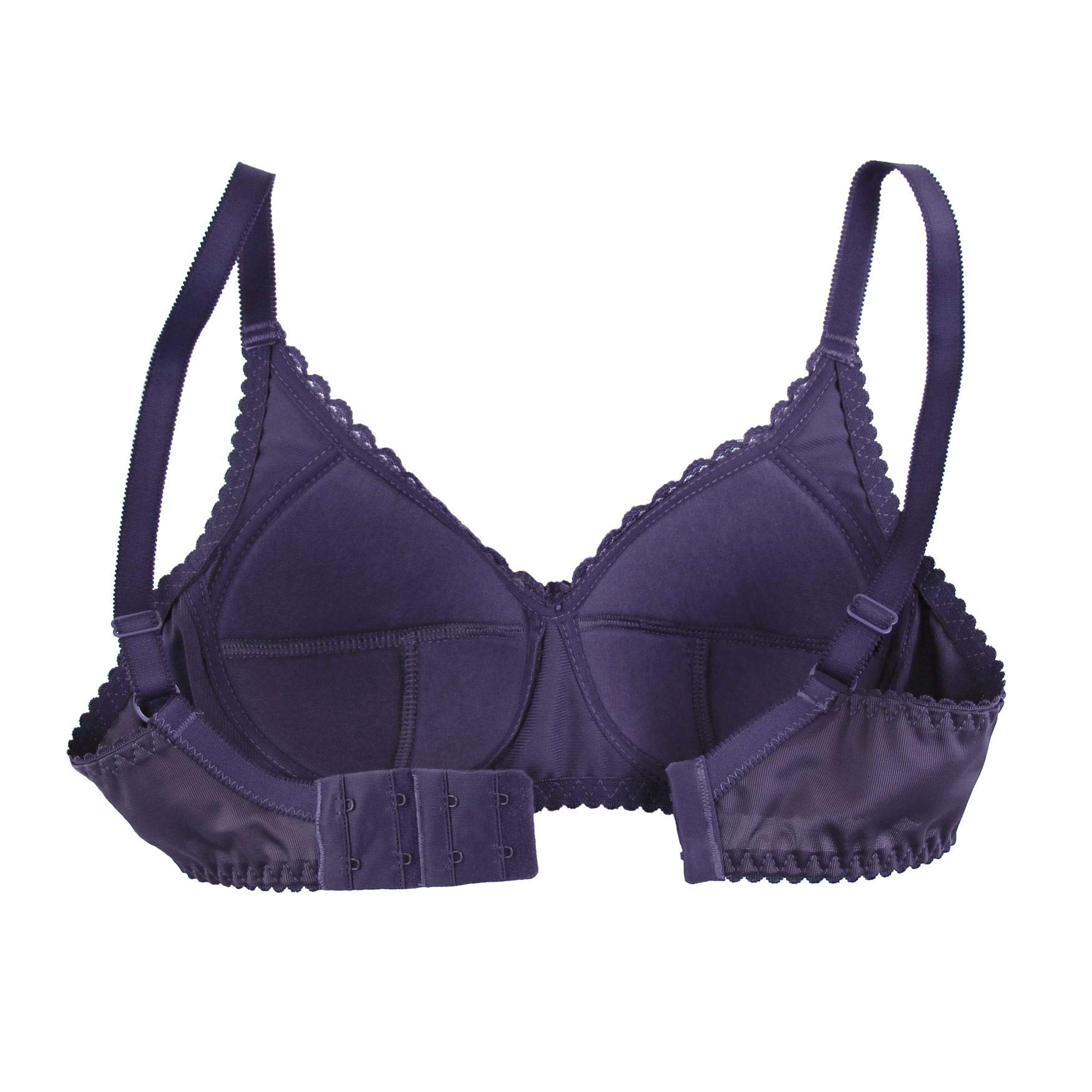 Frugue Women's Padded Wireless Plus Size Minimizer Bra - Comfortable Full Coverage Support for Everyday Wear & Active Lifestyles