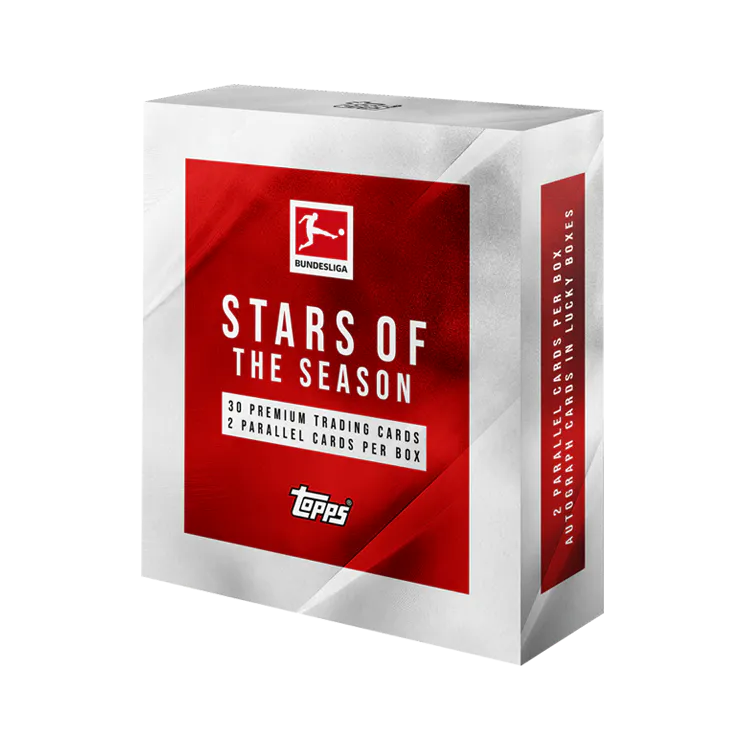 Topps Bundesliga Stars of the Season 23/24 - Official Collectible Soccer Trading Cards - Perfect for Sports Fans and Card Collectors - Great for Gifts, Display, and Game Nights