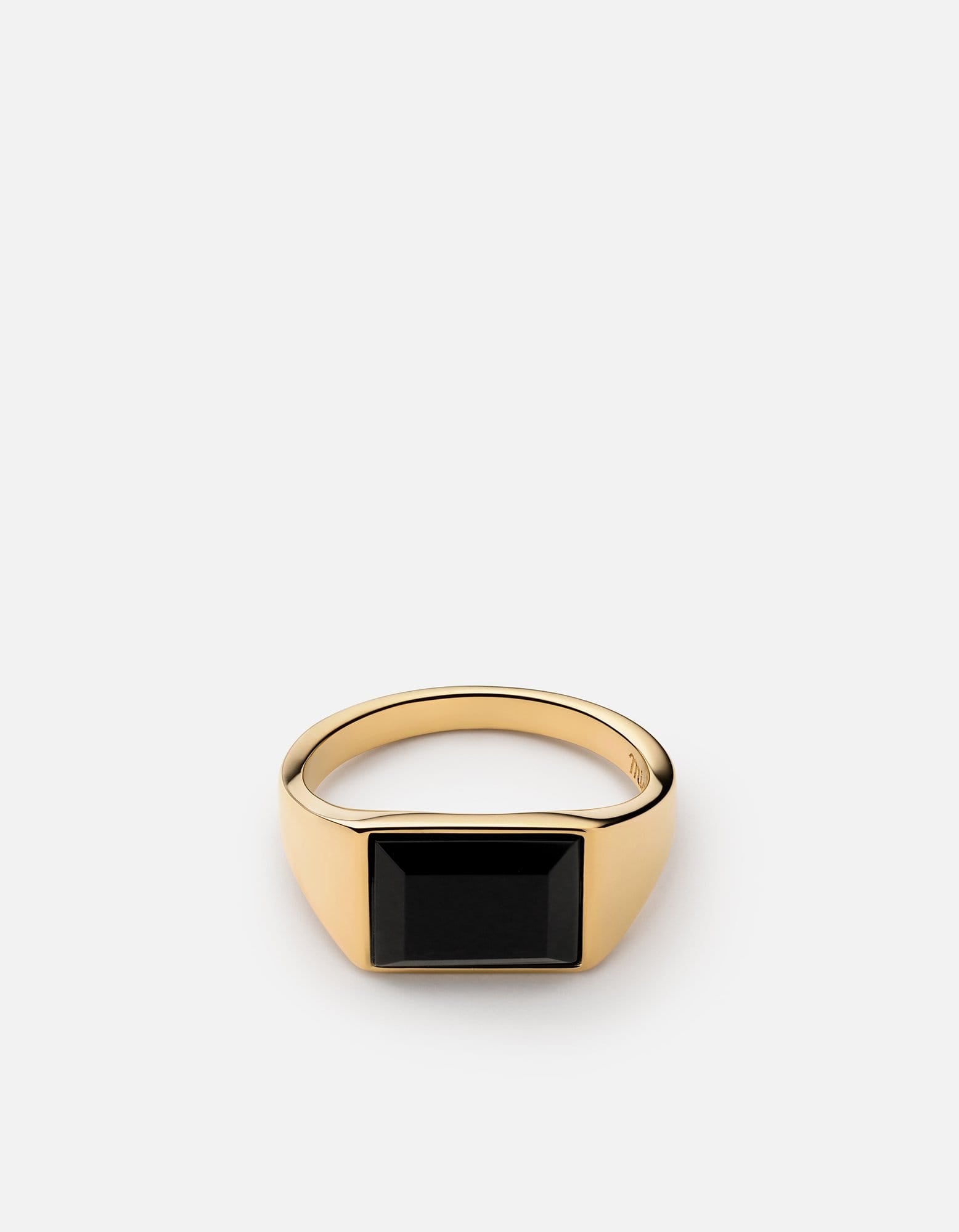 14K Gold Lennox Onyx Ring for Women - Elegant Black Onyx Stone Jewelry for Everyday Wear & Special Occasions