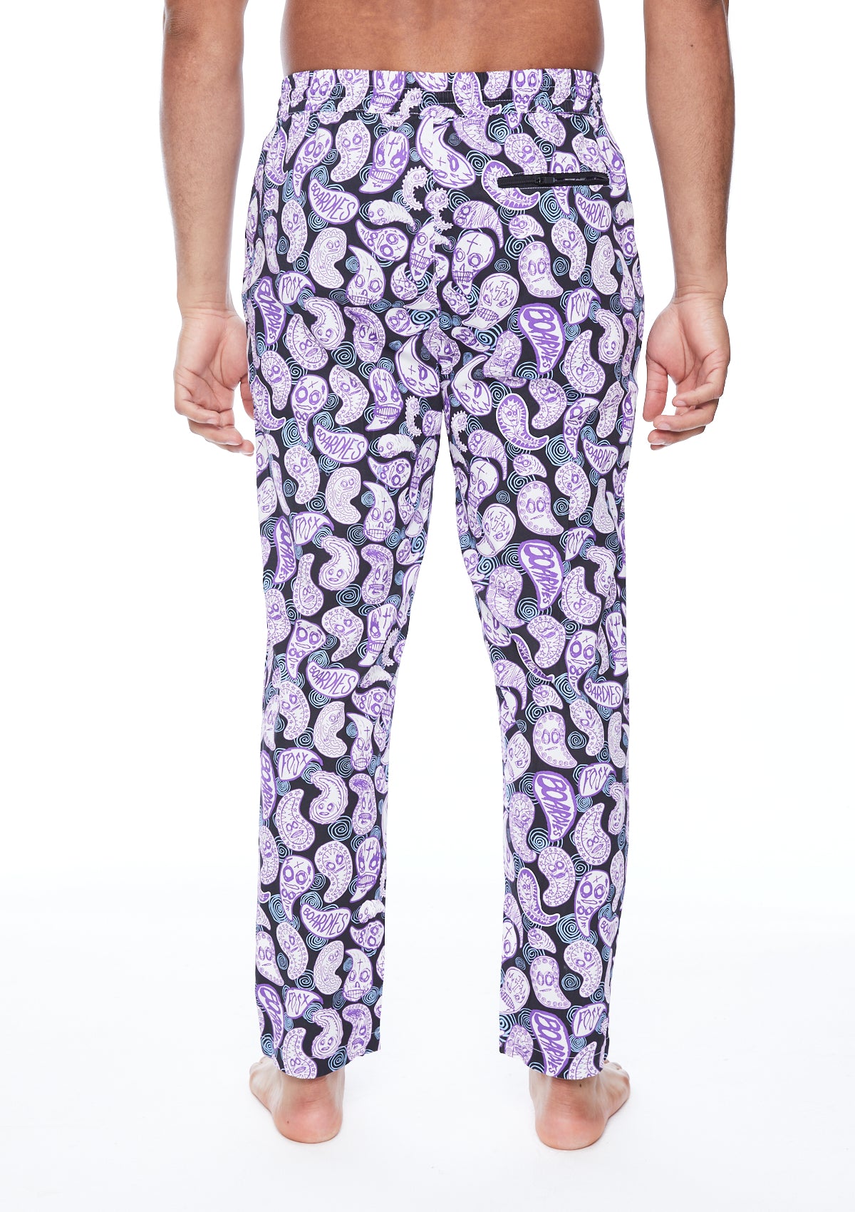 FOS Women's Paisley Print Lounge Pants - Soft Stretchy Elastic Waist Casual Pajama Bottoms for Home, Yoga, and Sleepwear