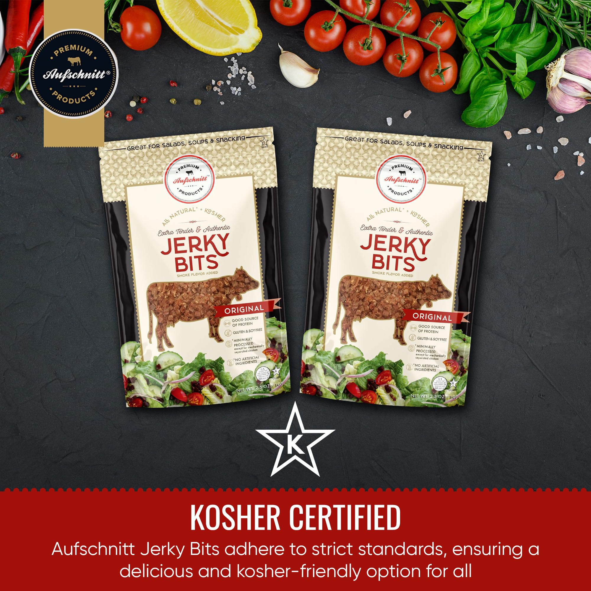 Premium Beef & Chicken Jerky Bites - High Protein Healthy Snacks | Kosher, Halal & Keto Friendly | 2 Pack Original Flavor | Perfect for Hiking, Camping & On-the-Go Nutrition