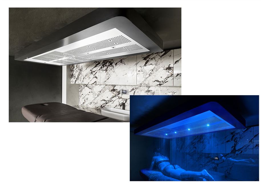 Aquaform Aquamotus Vichy Shower Head - High Pressure Rainfall Shower Head with 6 Spray Modes for Spa-Like Relaxation at Home - Perfect for Bathroom, Shower Renovation and Luxury Spa Experience