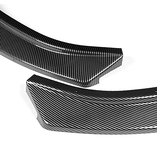 3PCS Front Bumper Lip Kit for 2020-2022 Hyundai Sonata - CK Style Splitter Trim Protection Spoiler & Air Dam Chin Diffuser (Carbon Fiber Look) - Enhance Style & Protection for Street Racing & Car Shows