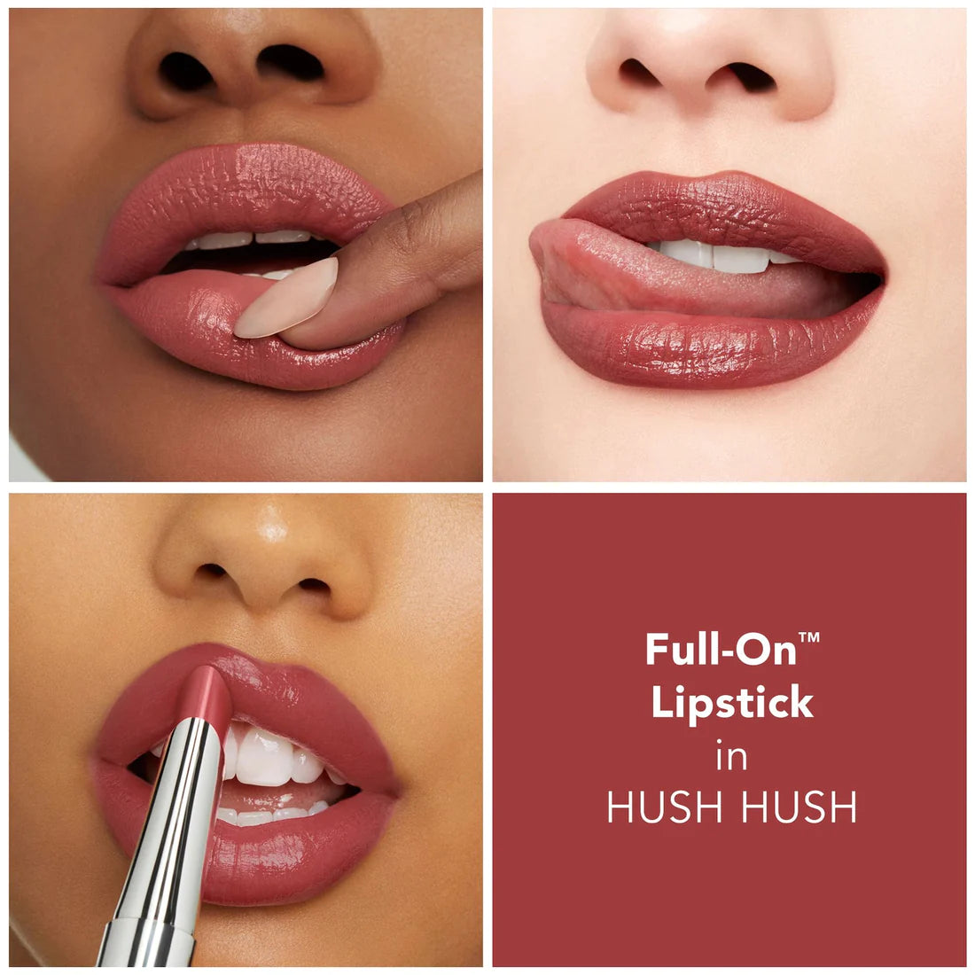 Full On™ Satin Lipstick - Long Lasting Hydrating Matte Lipstick with Vitamin E - Perfect for Everyday Wear, Date Night & Special Occasions