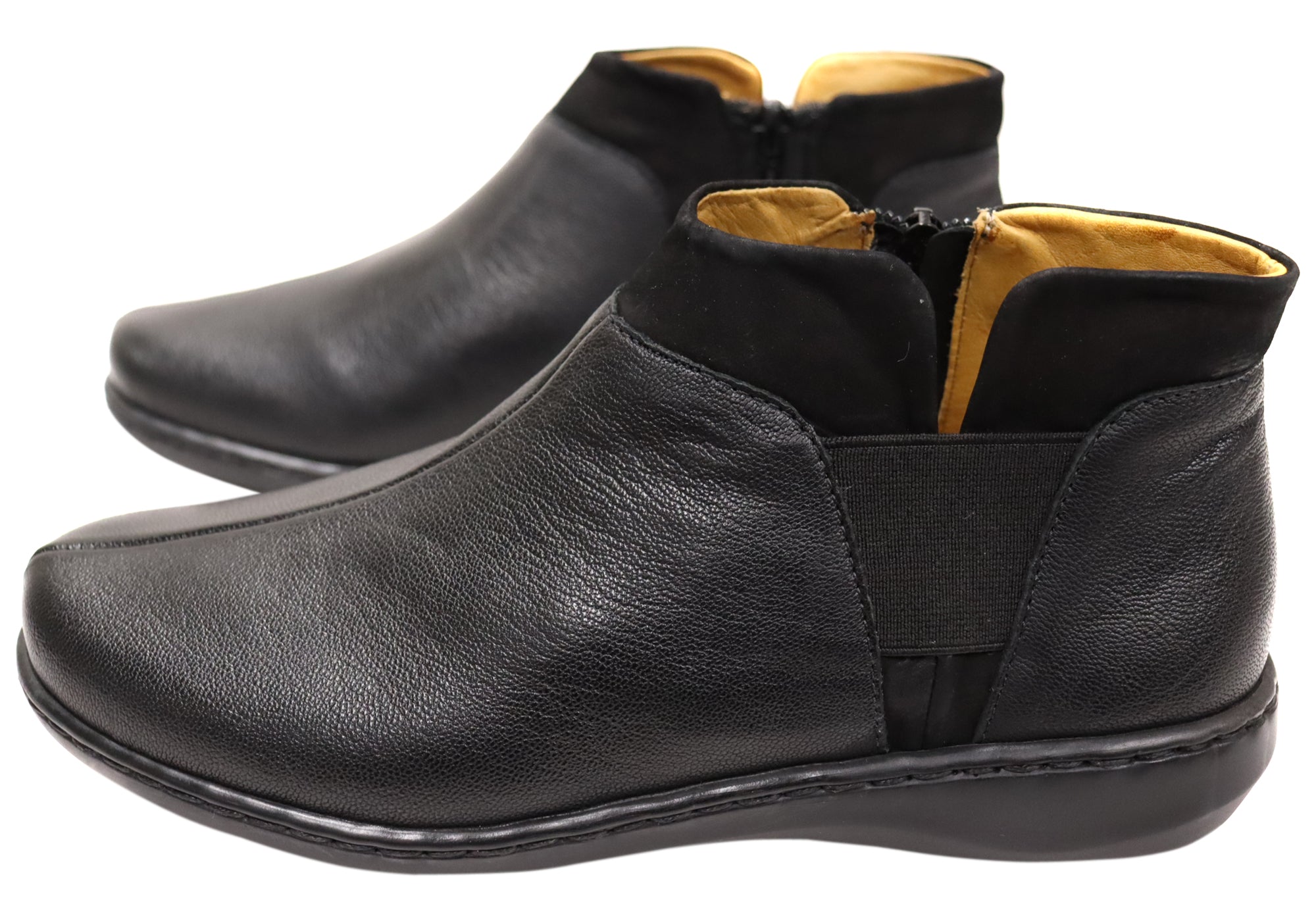 Opananken Thera Women's Comfortable Brazilian Leather Ankle Boots - Stylish & Soft for Walking, Work & Casual Outfits