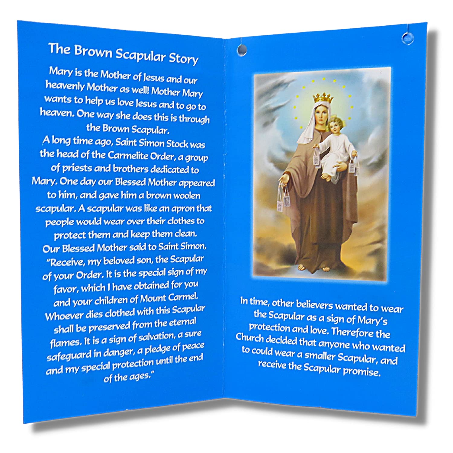 Needzo My First Scapular Pack - Catholic Confirmation & First Holy Communion Gifts for Girls & Boys - Kids & Teens Religious Scapulars - Perfect for Baptism, Church Events & Daily Devotion