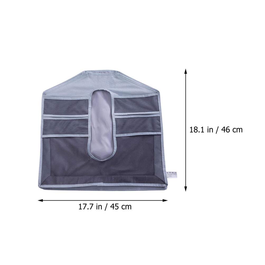 Cabilock 1pc Hanging Closet Organizer - Wardrobe Storage Bag for Purses, Handbags & Clothes - Mesh Polyester Hanging Shelf for Closet, Dorm & Bedroom - Space Saving Storage Solution for Students & Home Organization