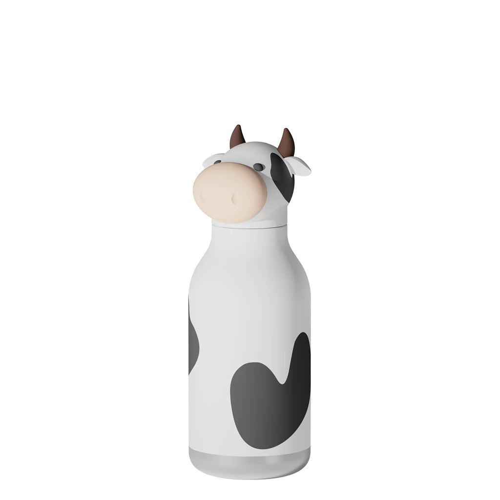 Premium Cow Bestie Water Bottle - Leakproof & BPA-Free for Kids, Gym, School & Outdoor Activities