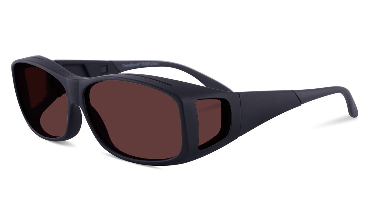TheraSpecs Original WearOver Glasses for Light Sensitivity & Migraine Relief - FL-41 Lens Technology for Computer Use, Fluorescent Lights & Indoor Comfort