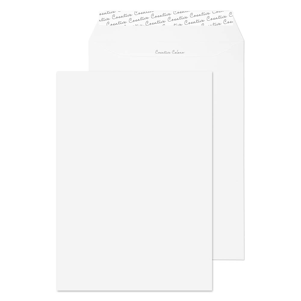 Blake Creative Color C4 229 x 324mm 120 GSM Peel & Seal Envelopes (Pack of 10) - Milk White for Mailing, Invitations & Business Correspondence | Premium Self-Adhesive Pocket Envelopes