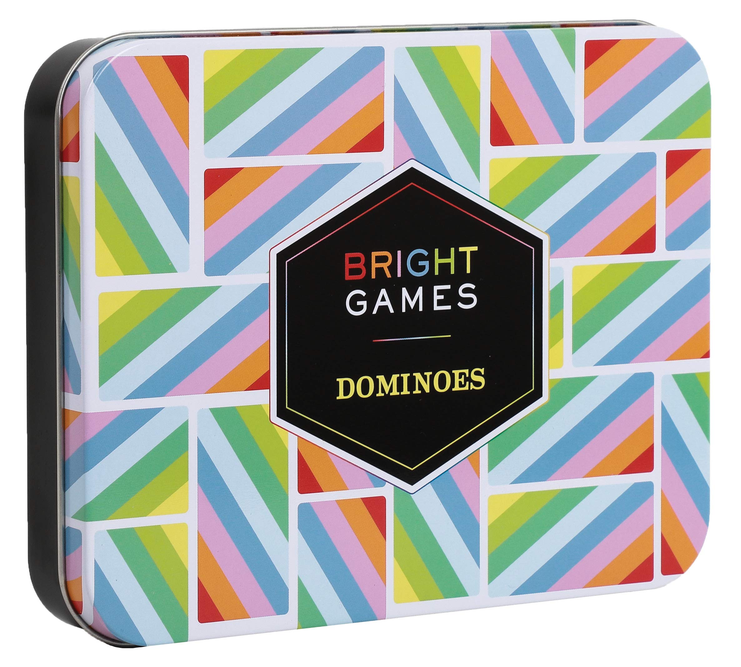 Chronicle Books Bright Games Dominoes Set - Colorful Family Board Game for Kids & Adults | Perfect for Game Nights, Parties & Classroom Activities