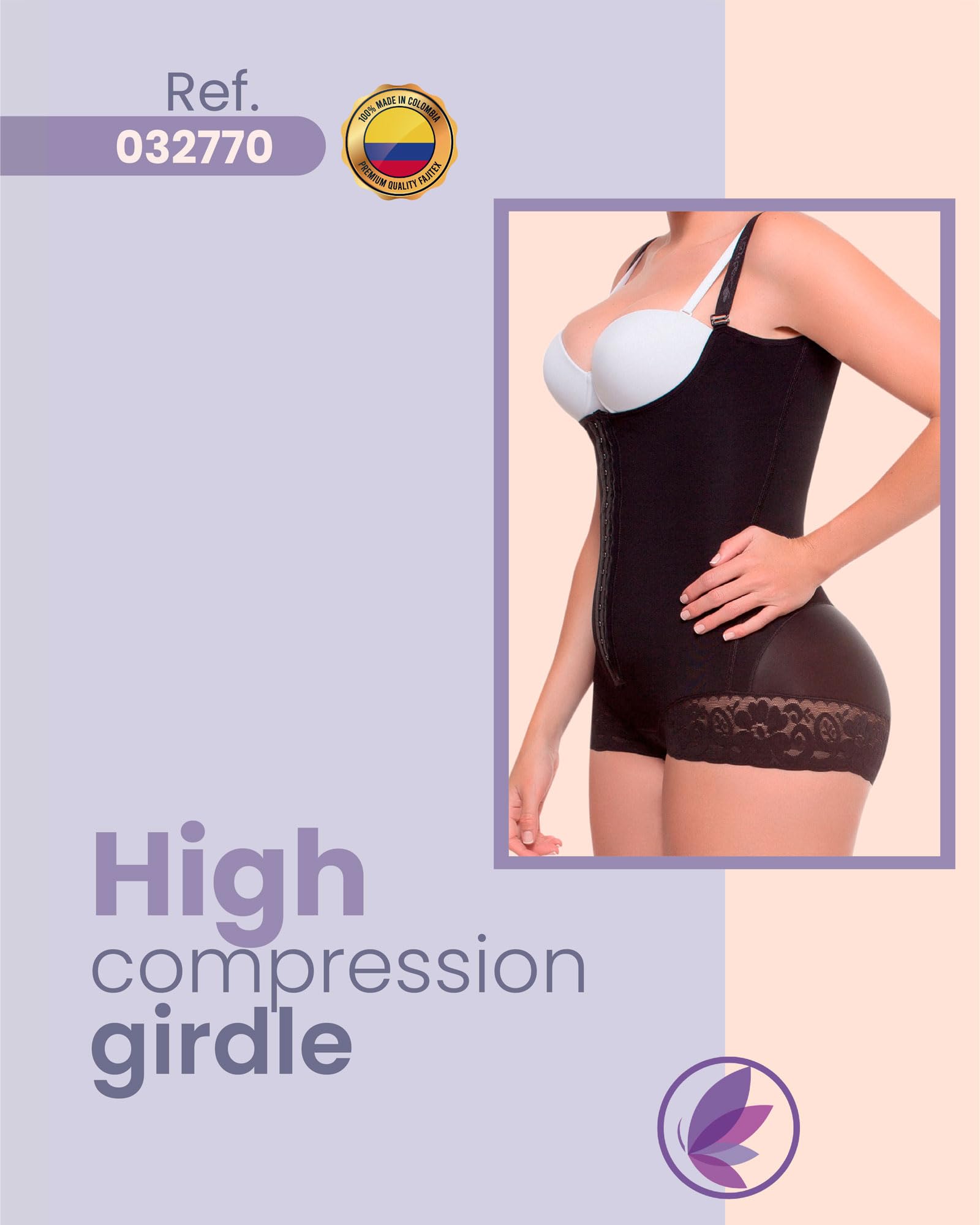 Fajitex High Compression Colombian Shapewear for Women - Tummy Control & Abdomen Slimming Girdle | Postpartum, Waist Training & Everyday Wear