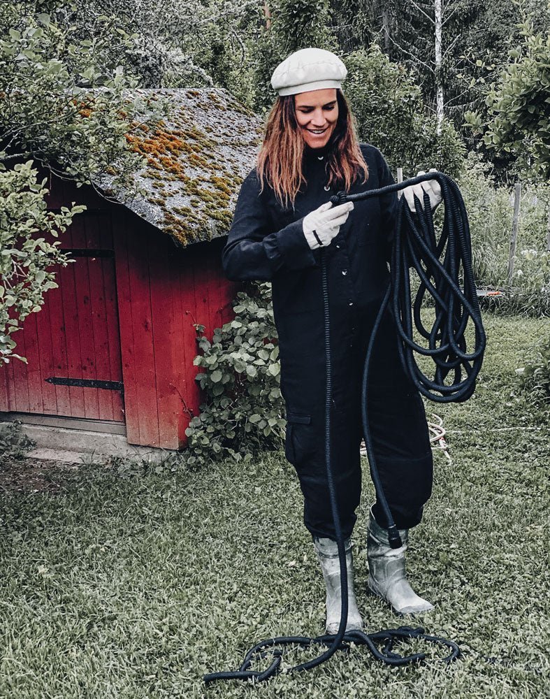 Premium Heavy-Duty Garden Hose Set - 50ft Expandable Water Hose with 8-Pattern Spray Nozzle & Storage Hanger - Perfect for Lawn Care, Car Washing, and Outdoor Cleaning